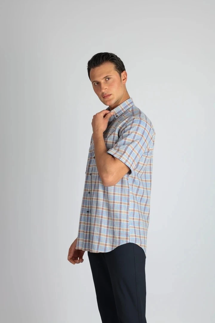 LORENZO MAZZOLİ LMKK1494 R 563 K.MAVİ ERKEK GÖMLEK