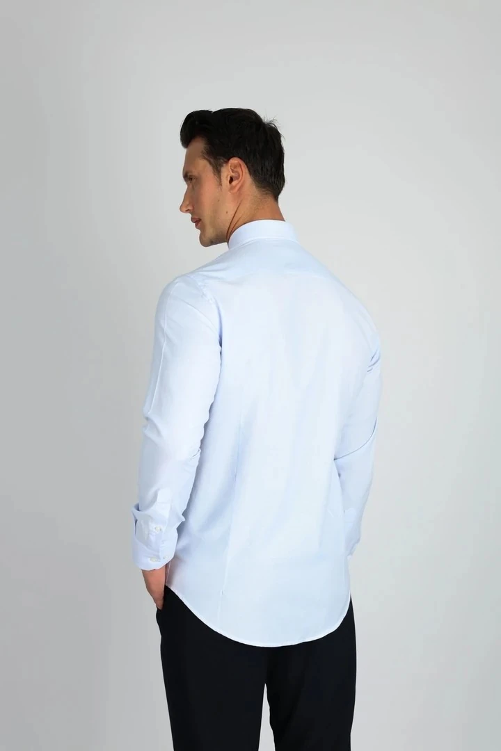 LORENZO MAZZOLİ LM1488 C 551 A.MAVİ ERKEK GÖMLEK