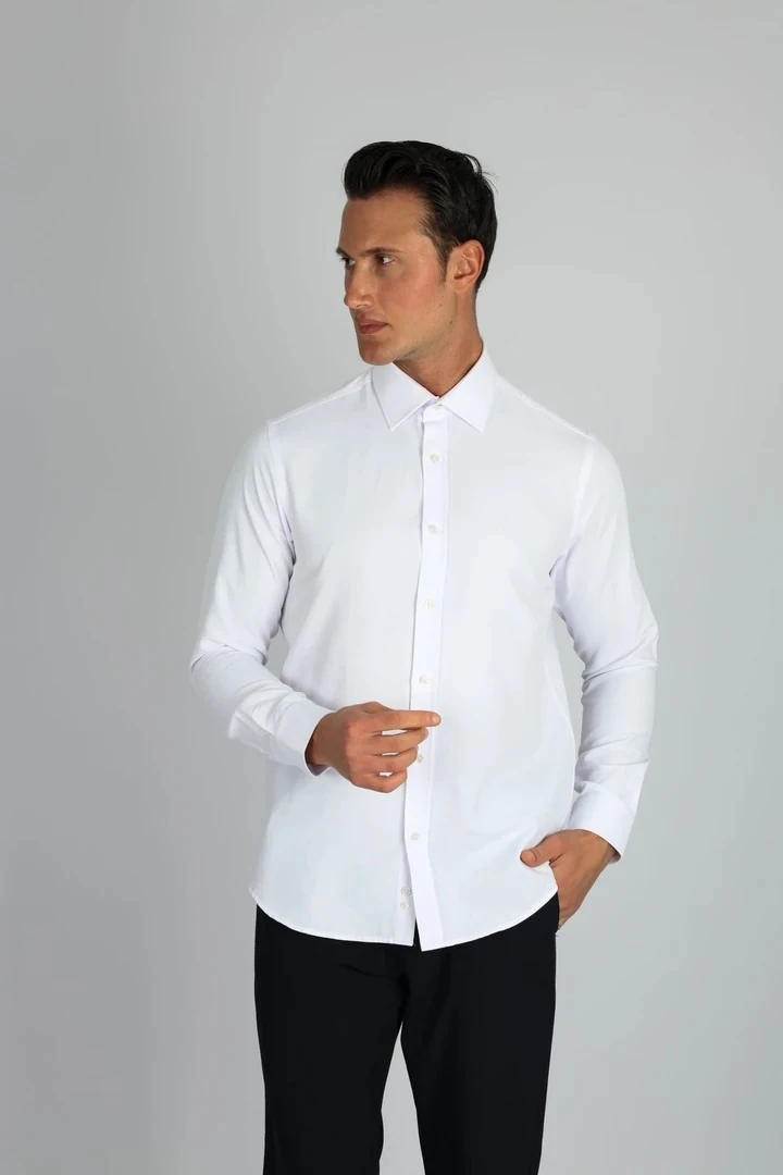 LORENZO MAZZOLİ GAB C 900 BEYAZ ERKEK GÖMLEK