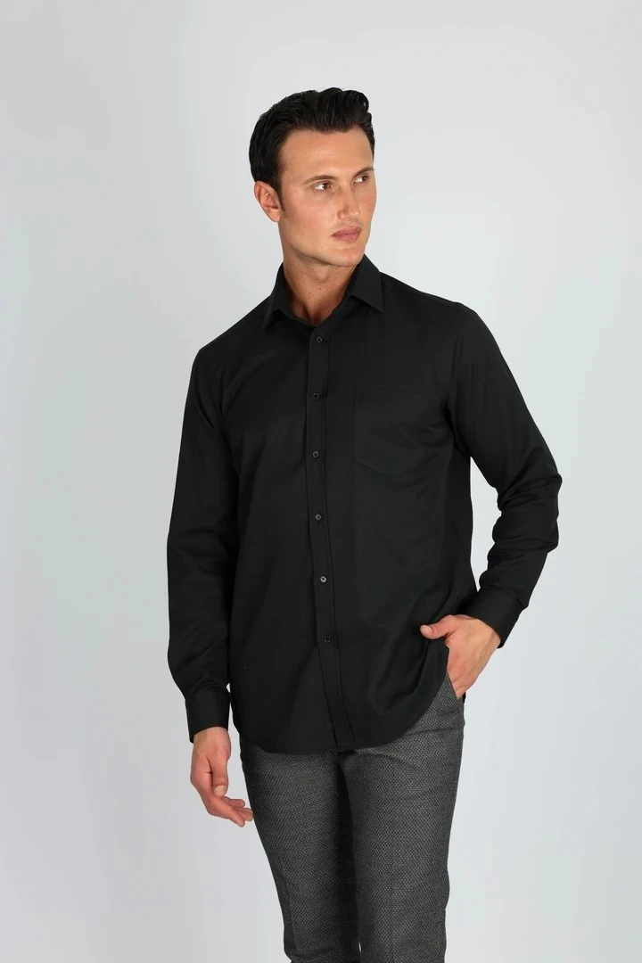 LORENZO MAZZOLİ GAB R 500 SİYAH ERKEK GÖMLEK