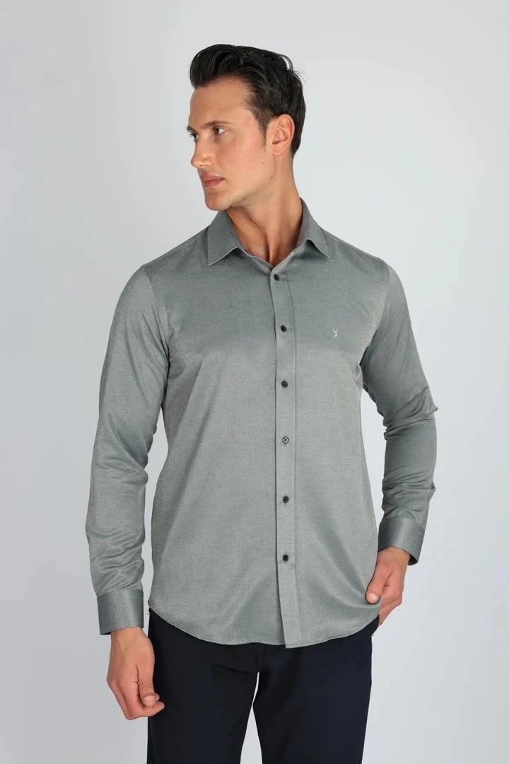 LORENZO MAZZOLİ GAB C 503 GRİ ERKEK GÖMLEK