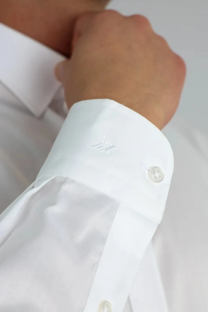 ENZO FERRETTI EF11 R 901 BEYAZ NON-IRON ÇİFT KAT İPLİK, REGULAR FIT,ERKEK GÖMLEK