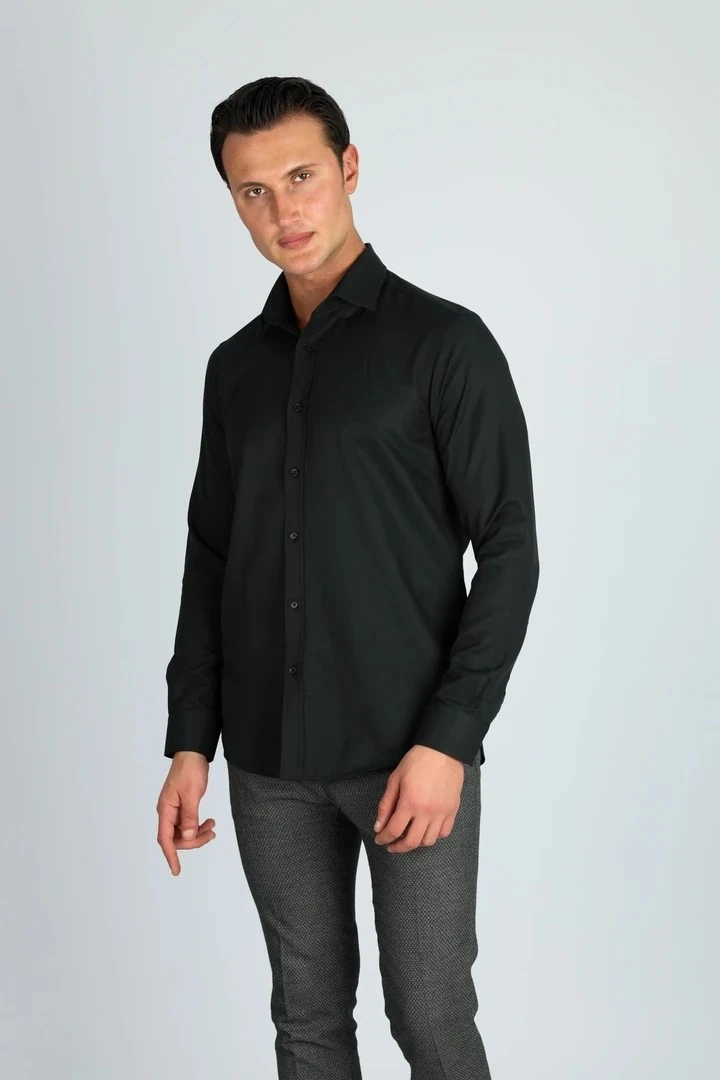 LORENZO MAZZOLİ GAB C 500 SİYAH ERKEK GÖMLEK