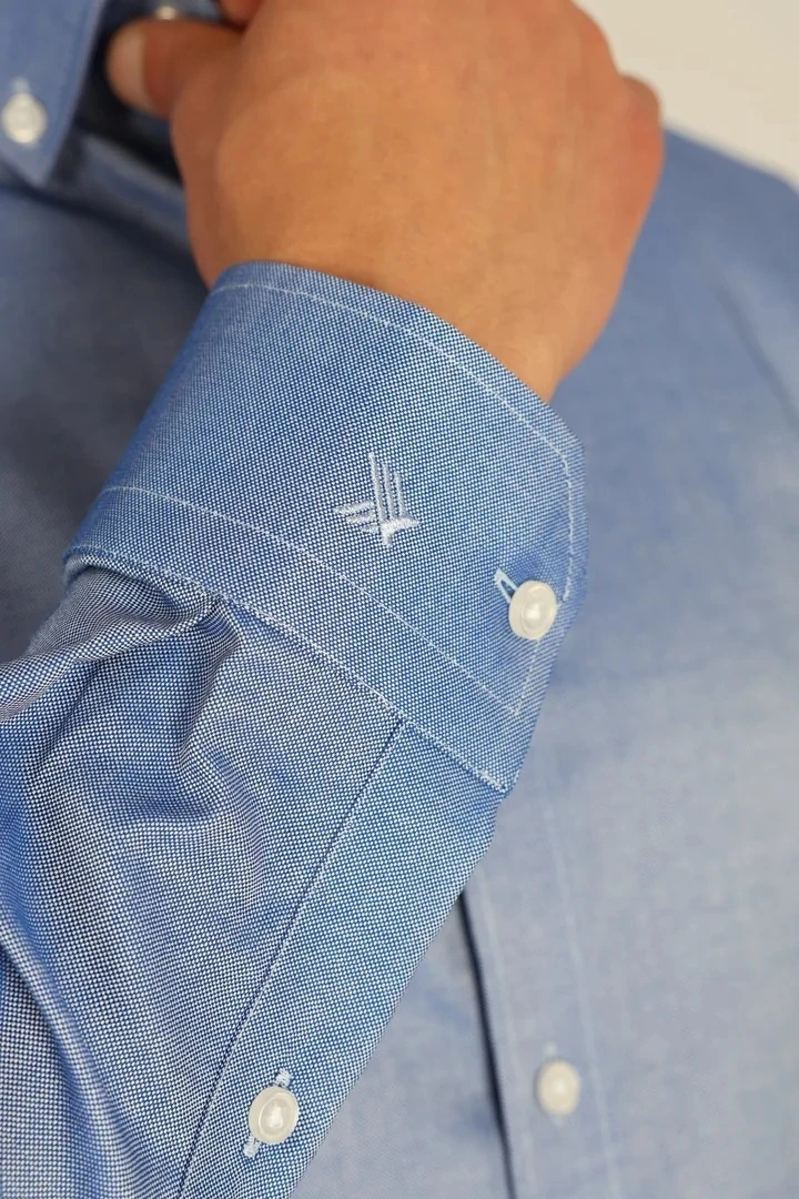 ENZO FERRETTI EF14 S 506 LACİVERT NON-IRON ÇİFT KAT İPLİK, SLIM FIT,ERKEK GÖMLEK