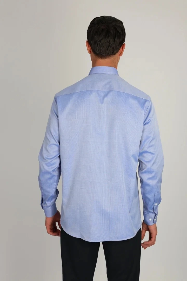 ENZO FERRETTI EF11 R 563 NON-IRON ÇİFT KAT İPLİK, REGULAR FIT,ERKEK GÖMLEK