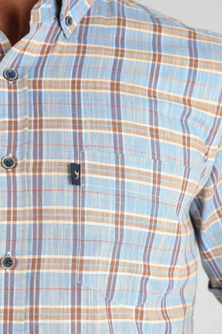 LORENZO MAZZOLİ LMKK1494 R 563 K.MAVİ ERKEK GÖMLEK