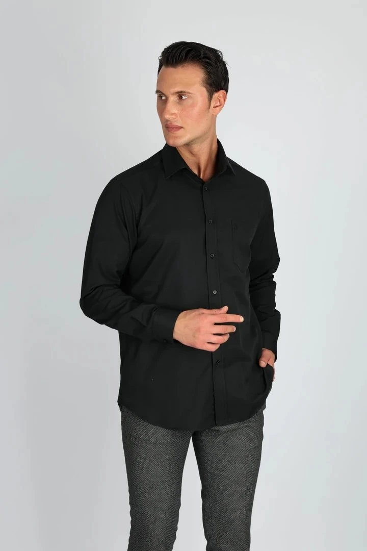 LORENZO MAZZOLİ GAB R 500 SİYAH ERKEK GÖMLEK