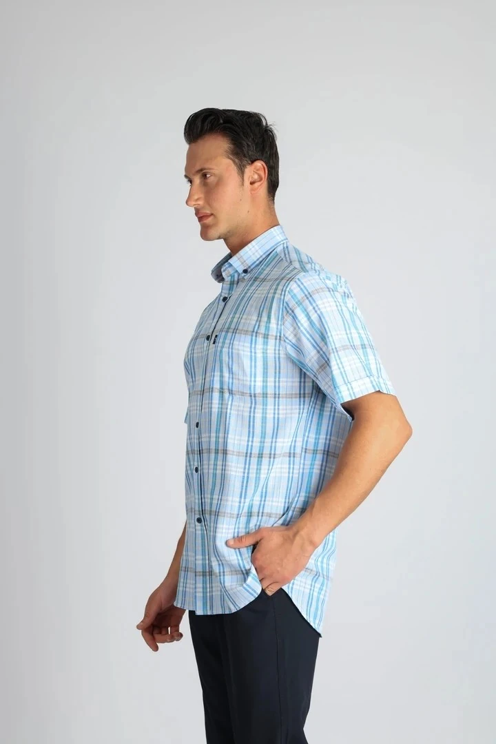 LORENZO MAZZOLİ LMKK1494 R 555 MAVİ ERKEK GÖMLEK