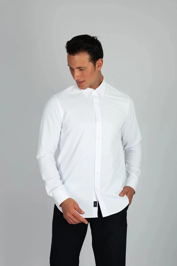 LORENZO MAZZOLİ SOFT SATEN C 900 BEYAZ ERKEK GÖMLEK