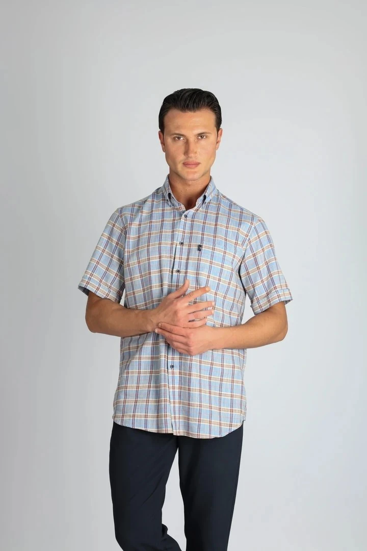 LORENZO MAZZOLİ LMKK1494 R 563 K.MAVİ ERKEK GÖMLEK