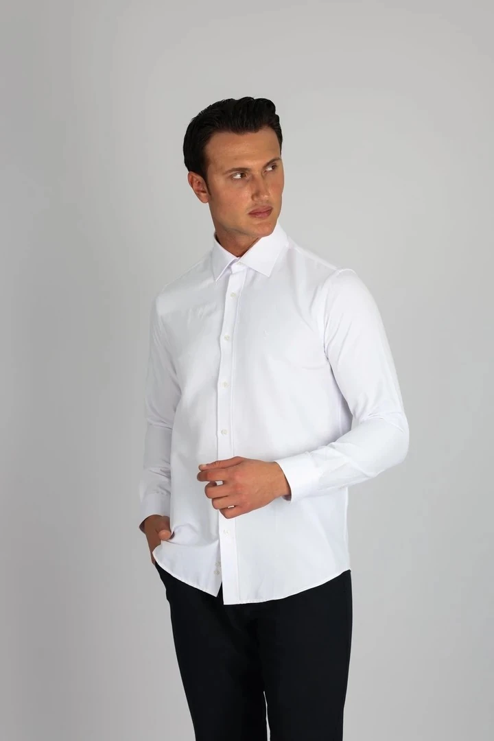 LORENZO MAZZOLİ GAB C 900 BEYAZ ERKEK GÖMLEK