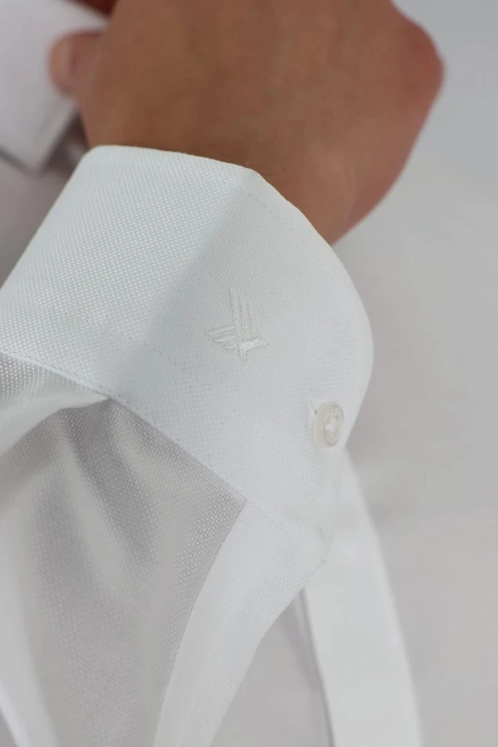 ENZO FERRETTI EF16 S 900 BEYAZ NON-IRON ÇİFT KAT İPLİK, SLIM FIT,ERKEK GÖMLEK