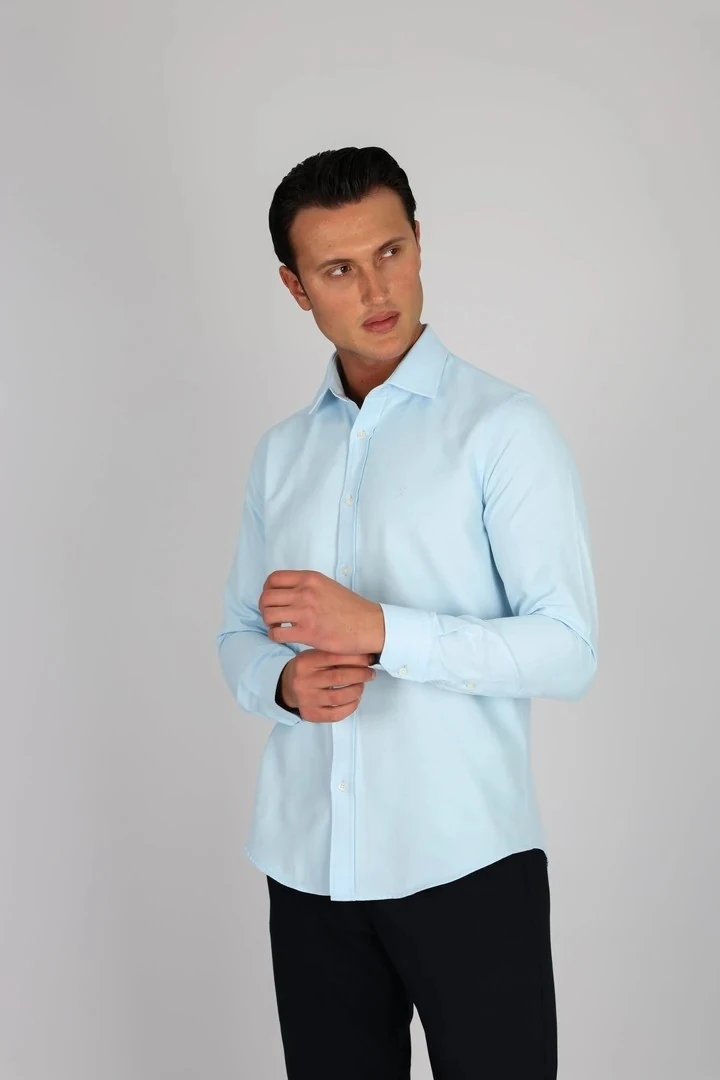 LORENZO MAZZOLİ GAB C 552 BUZ MAVİ ERKEK GÖMLEK