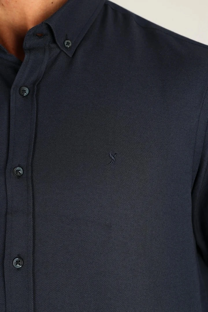 LORENZO MAZZOLİ OXFORD C 506 LACİVERT ERKEK GÖMLEK