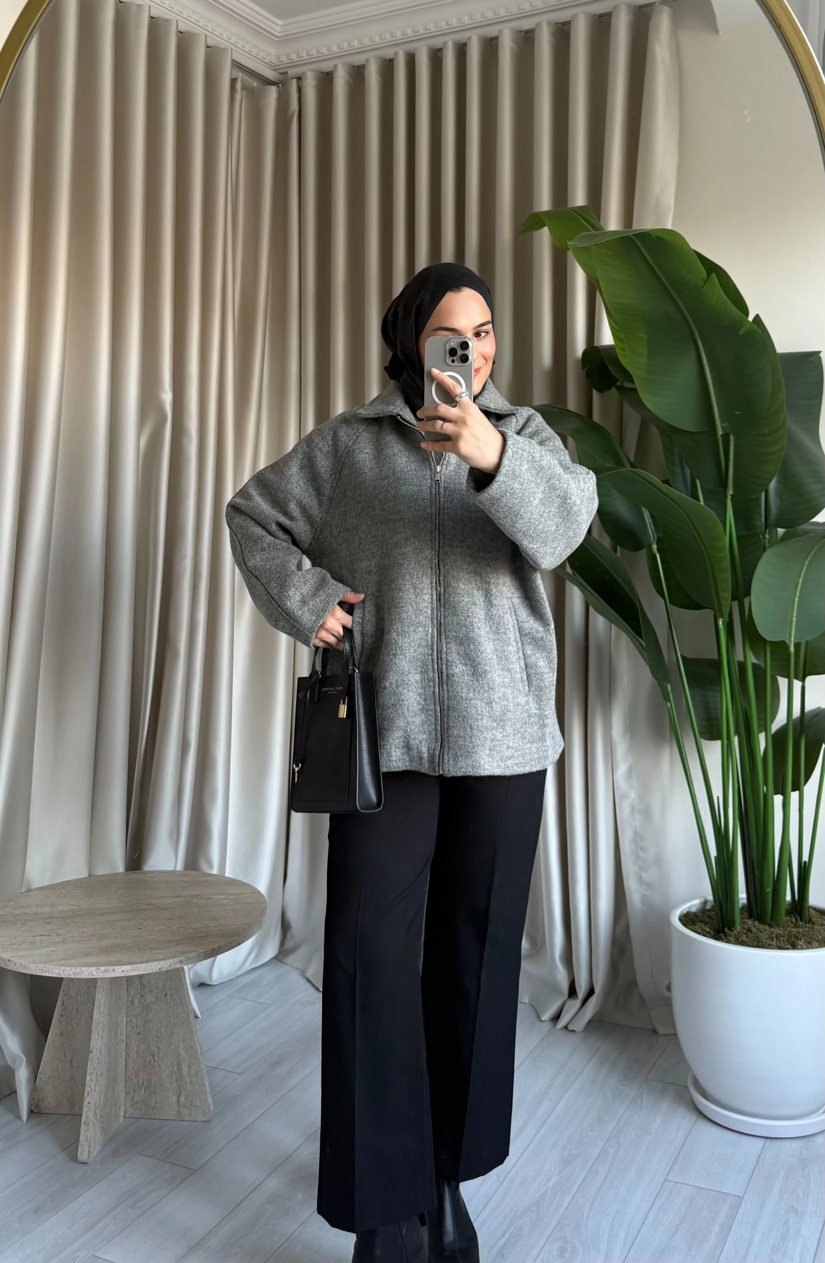 Massi Model Kaşe Ceket - Gri