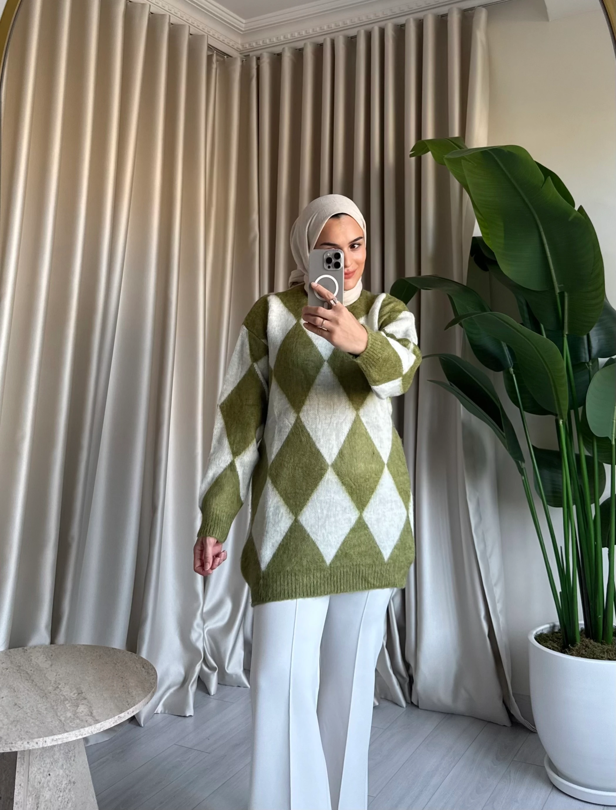 Baklava Desenli Kazak