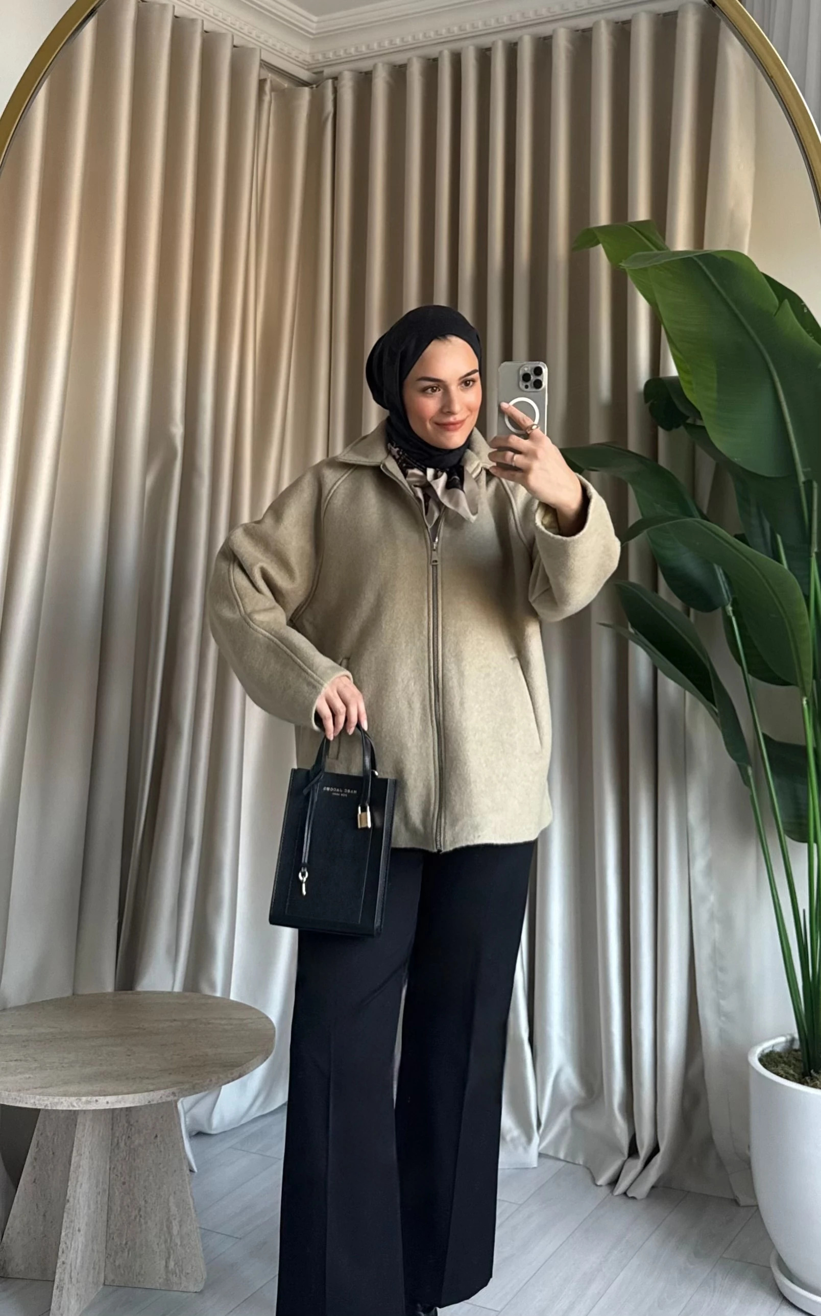 Massi Model Kaşe Ceket - Yeşil