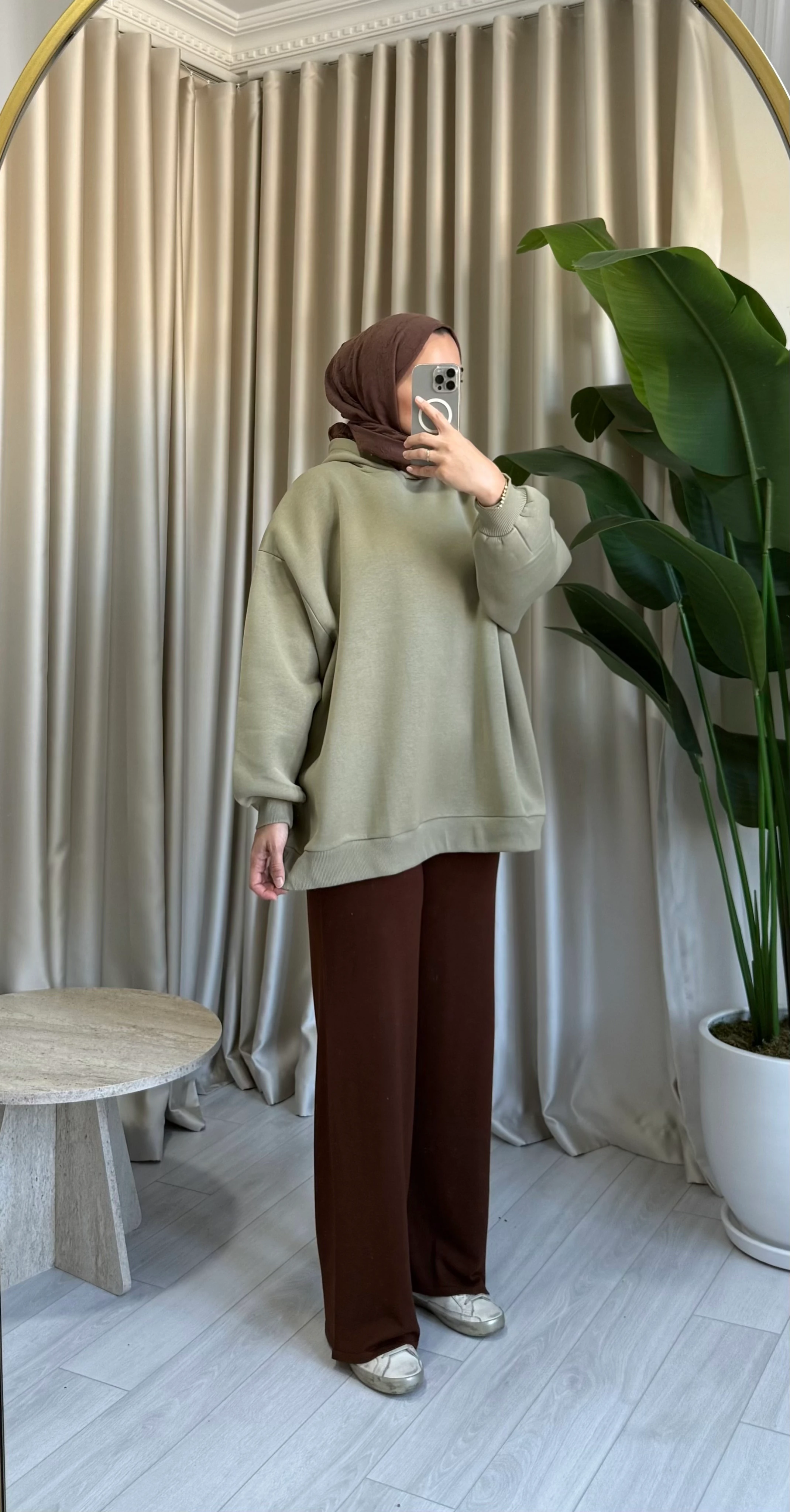 Merserize Pantolon - Kahve