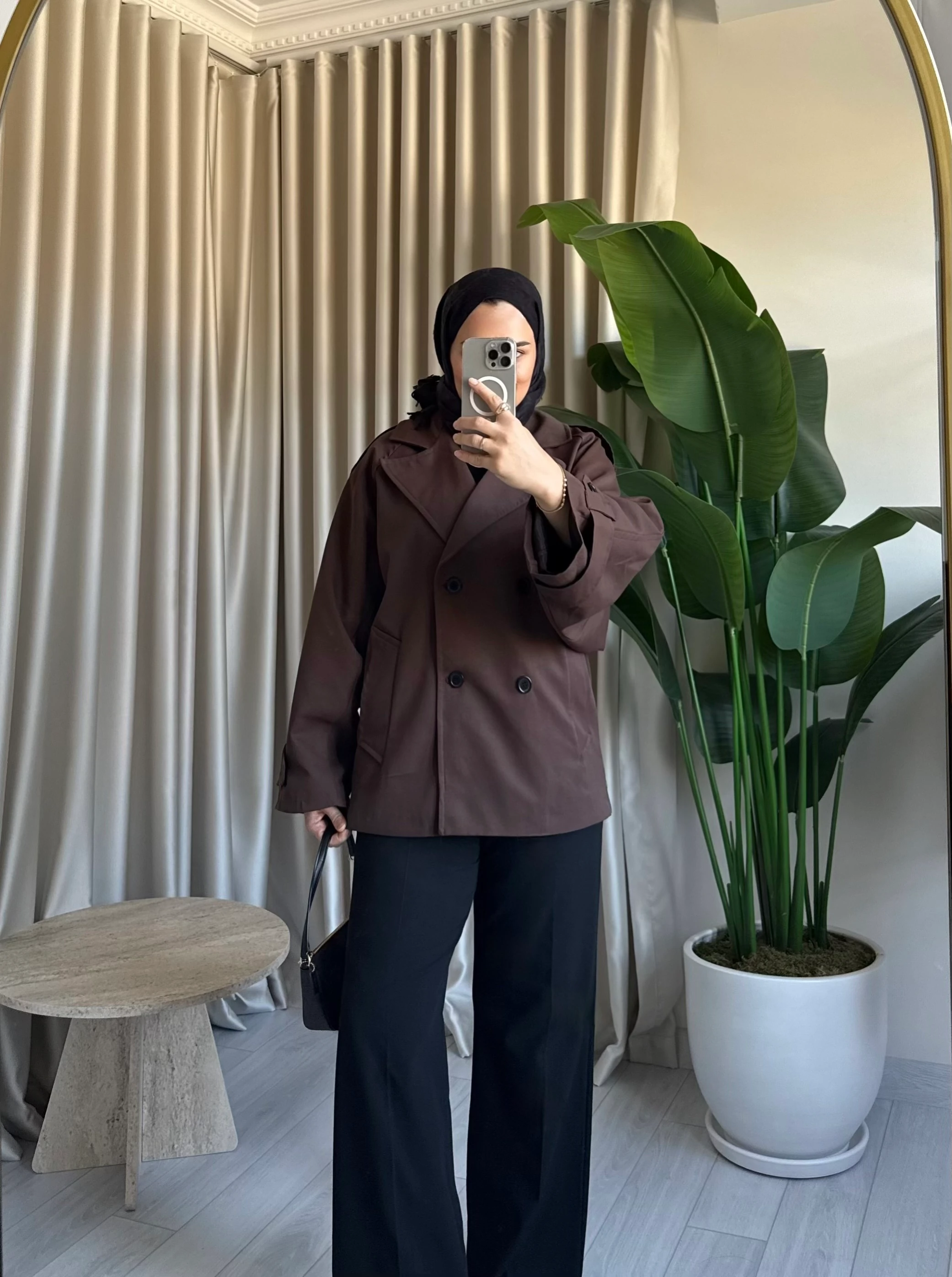 ZR Premıum Oversize Trençkot - Kahve