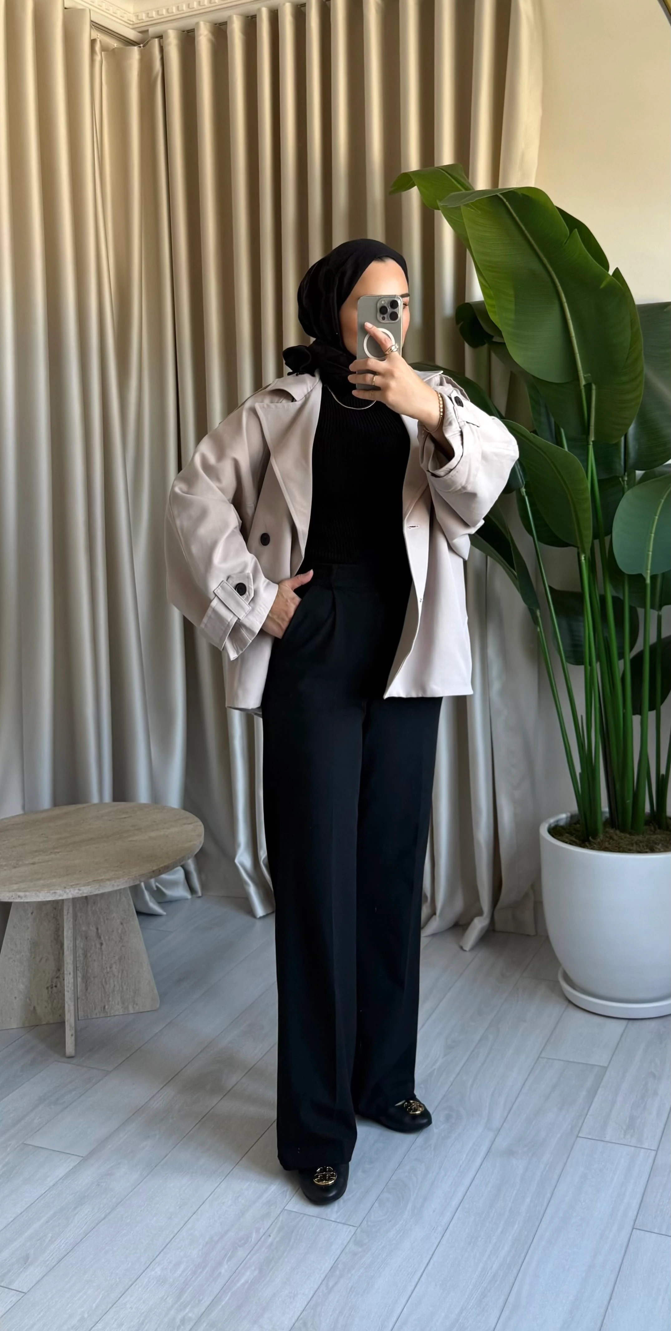 Palazzo Yüksek Bel Pantolon - Siyah