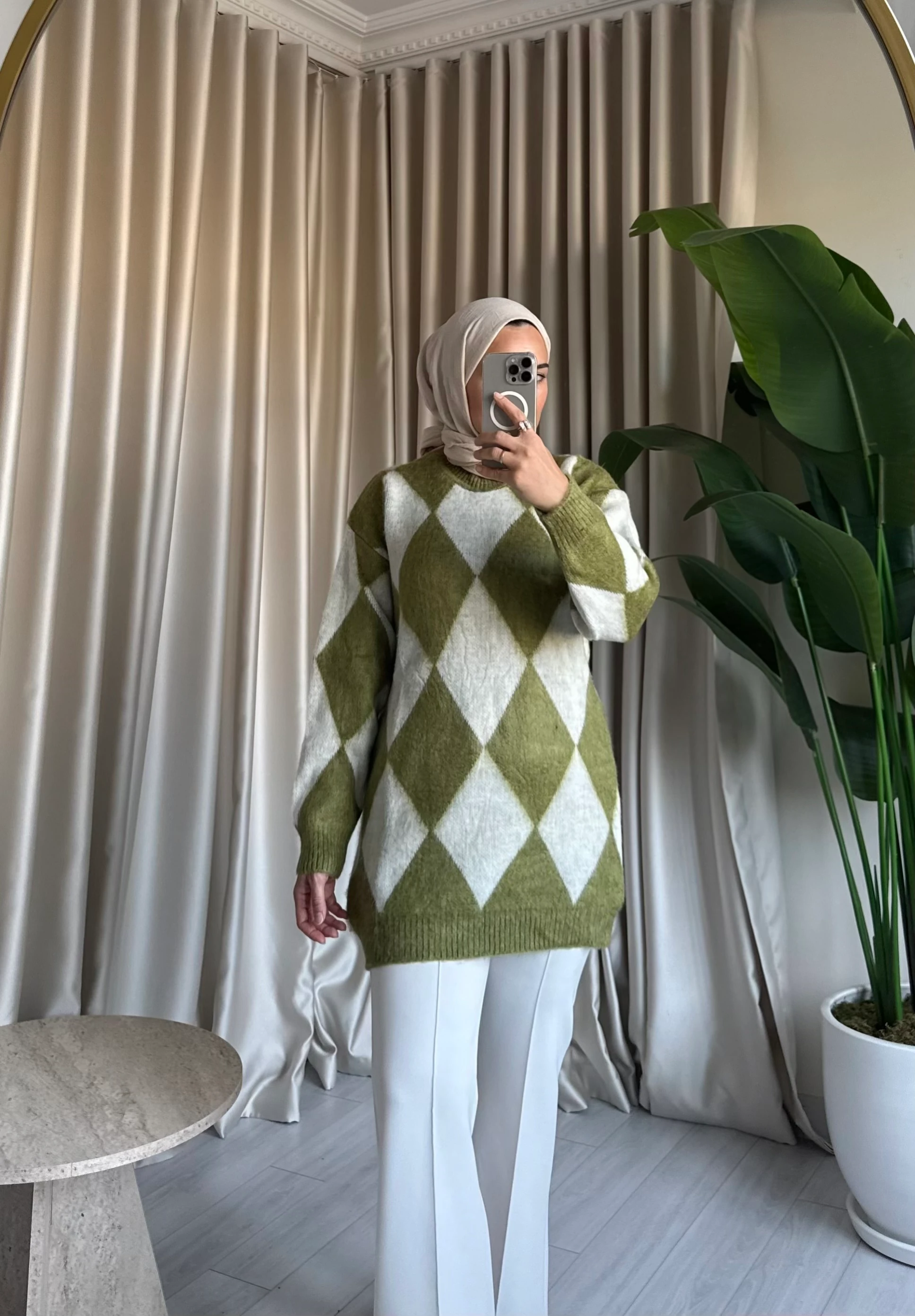 Baklava Desenli Kazak