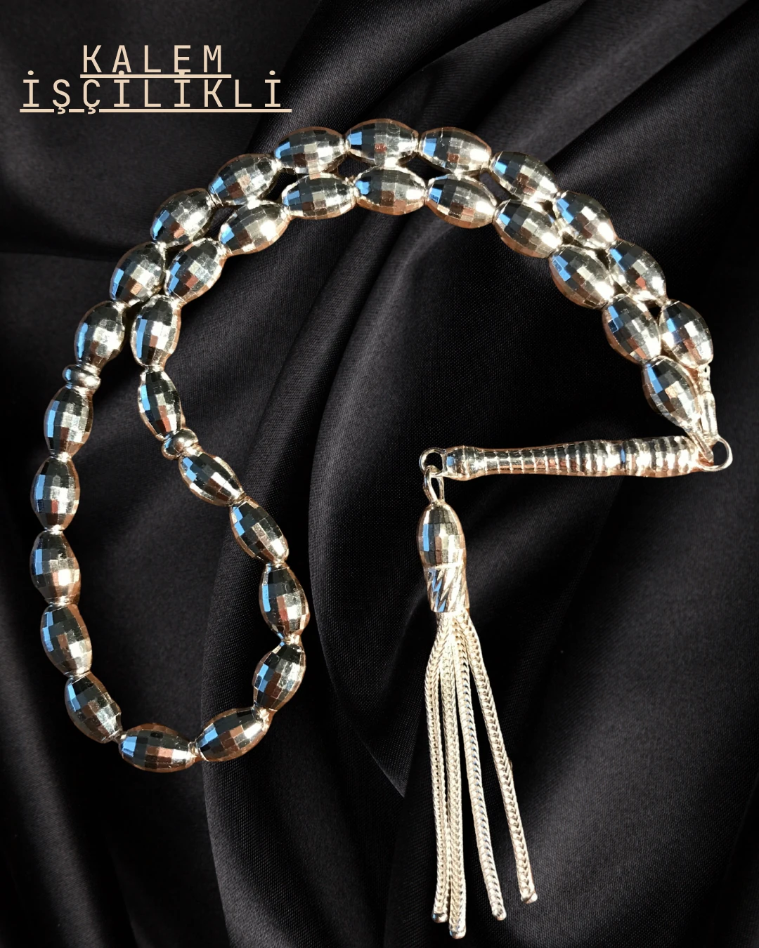 ÖZEL TASARIM 925 AYAR GÜMÜŞ TESBİH