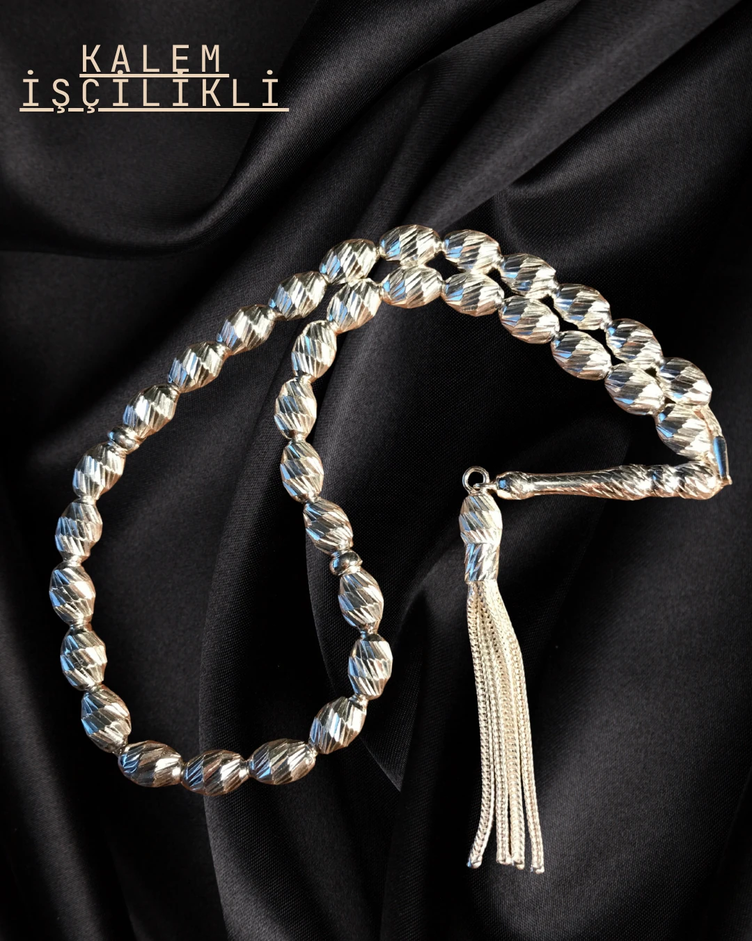 ÖZEL TASARIM 925 AYAR GÜMÜŞ TESBİH