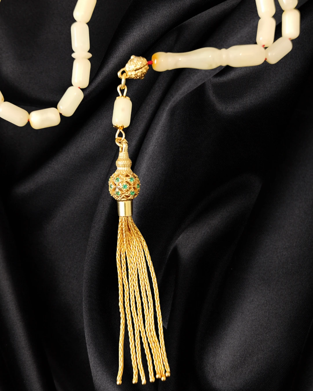 Sertifikalı Baltık Kehribar Tesbih - Gümüş Püskül Tasarım