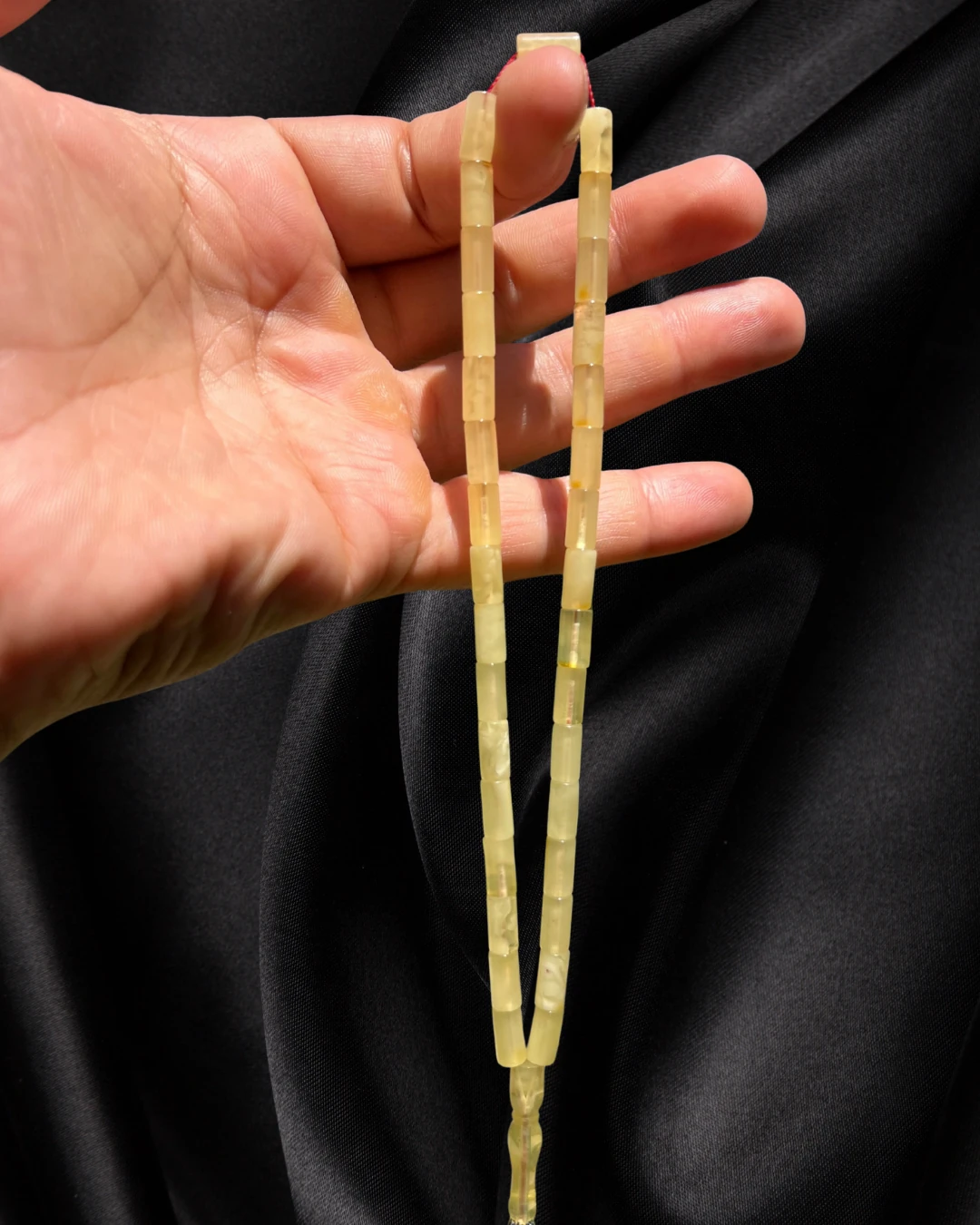 Sertifikalı Baltık Kehribar Tesbih - Gümüş Püskül Tasarım