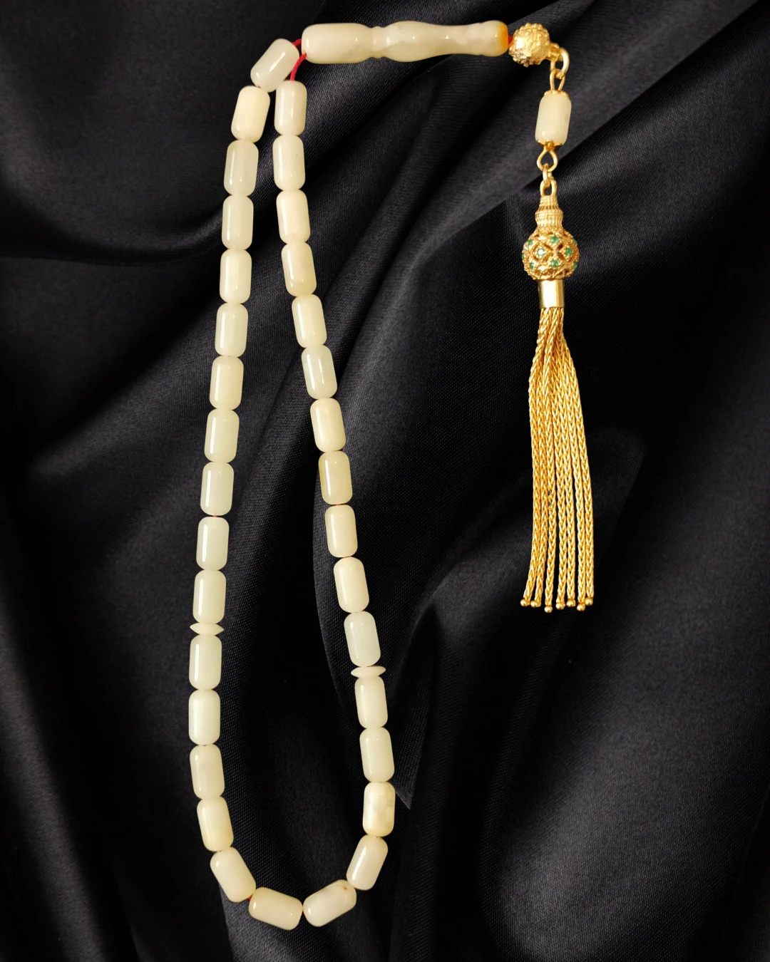 Sertifikalı Baltık Kehribar Tesbih - Gümüş Püskül Tasarım