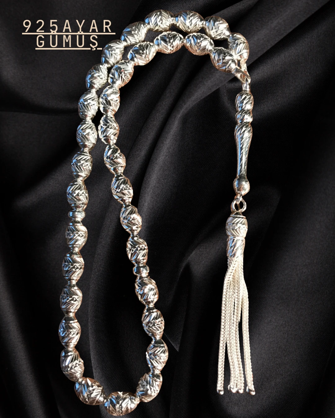 ÖZEL TASARIM 925 AYAR GÜMÜŞ TESBİH