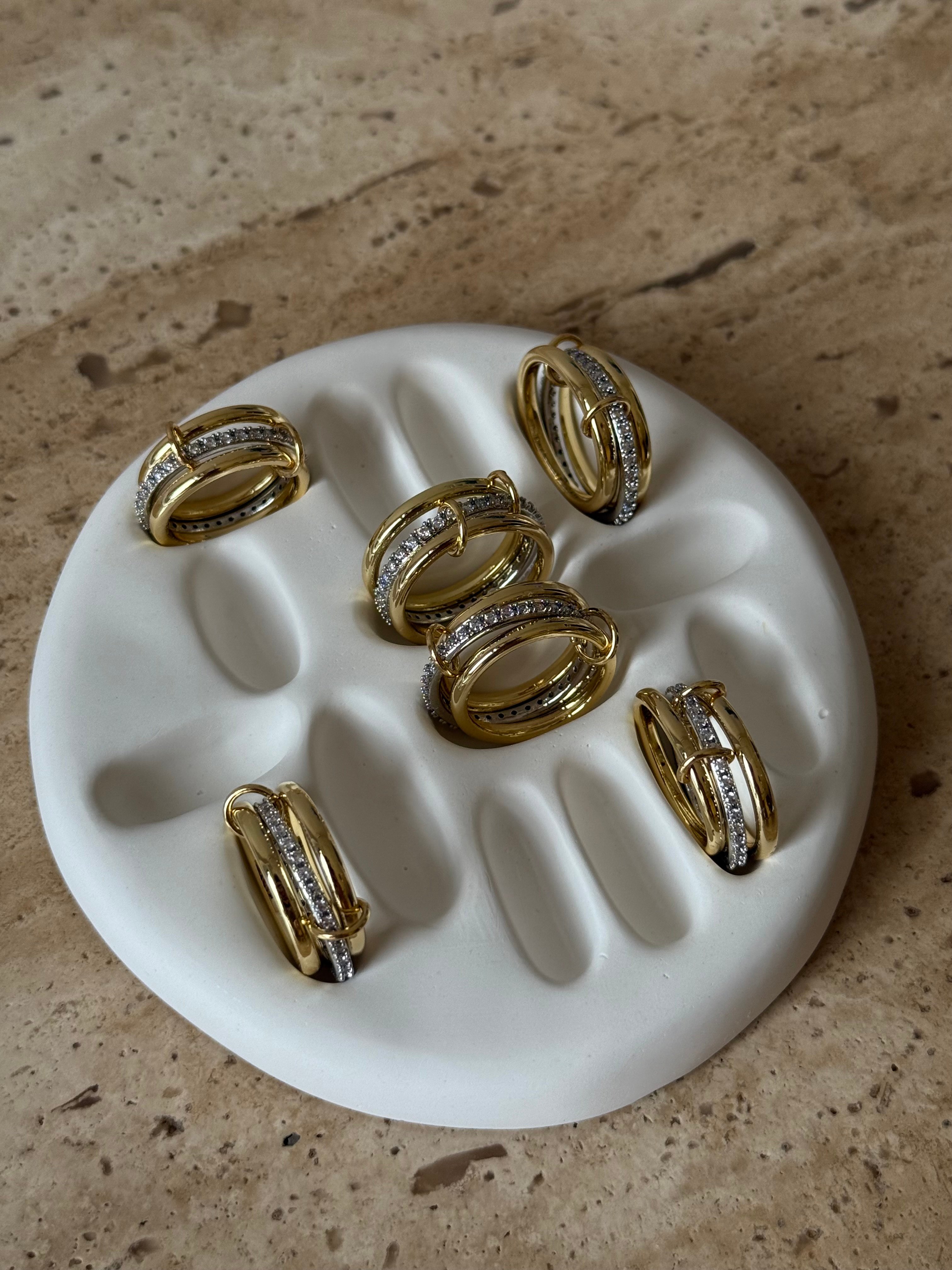 3 lü set Yüzük 
