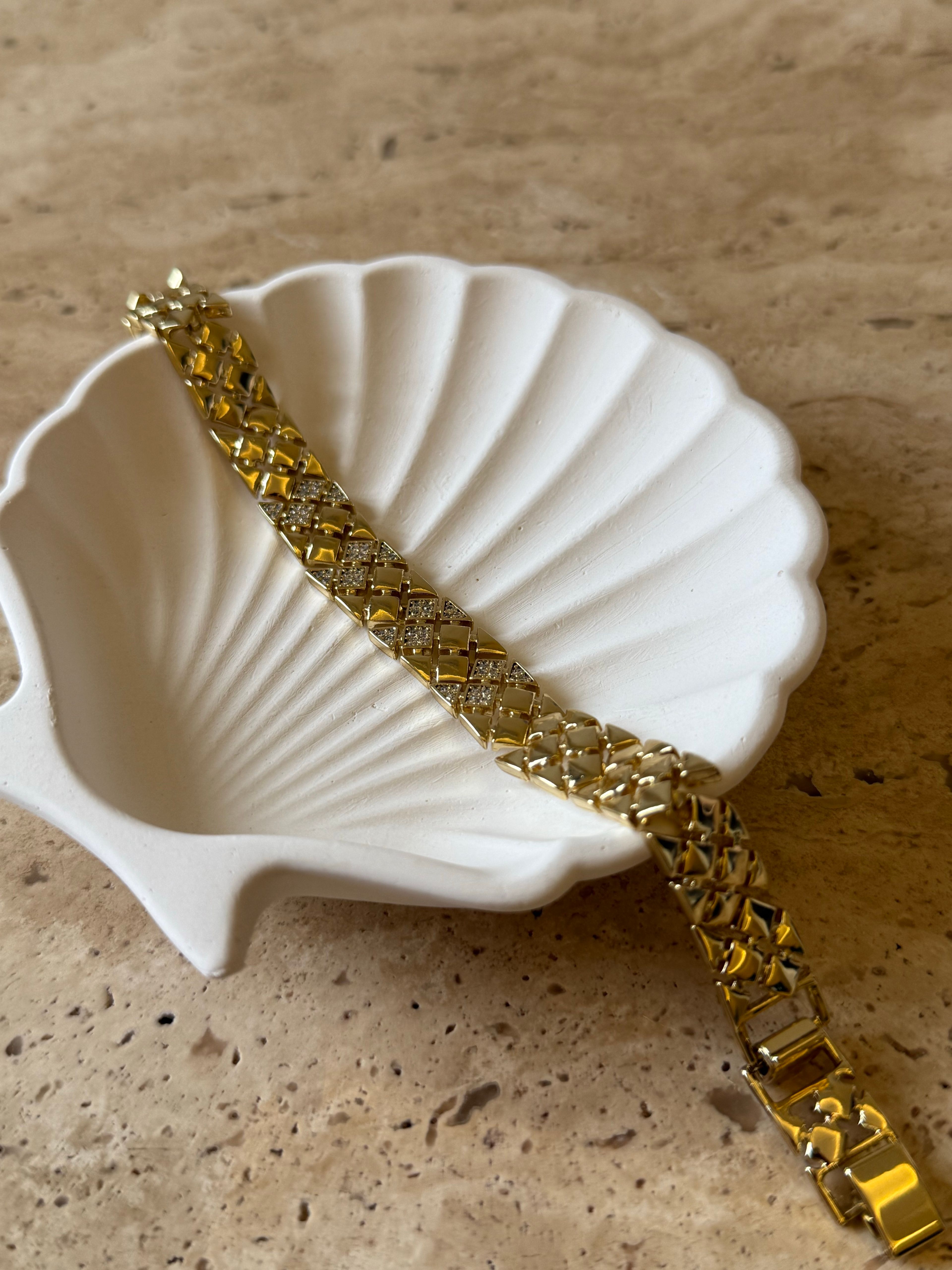 Baklava model bileklik