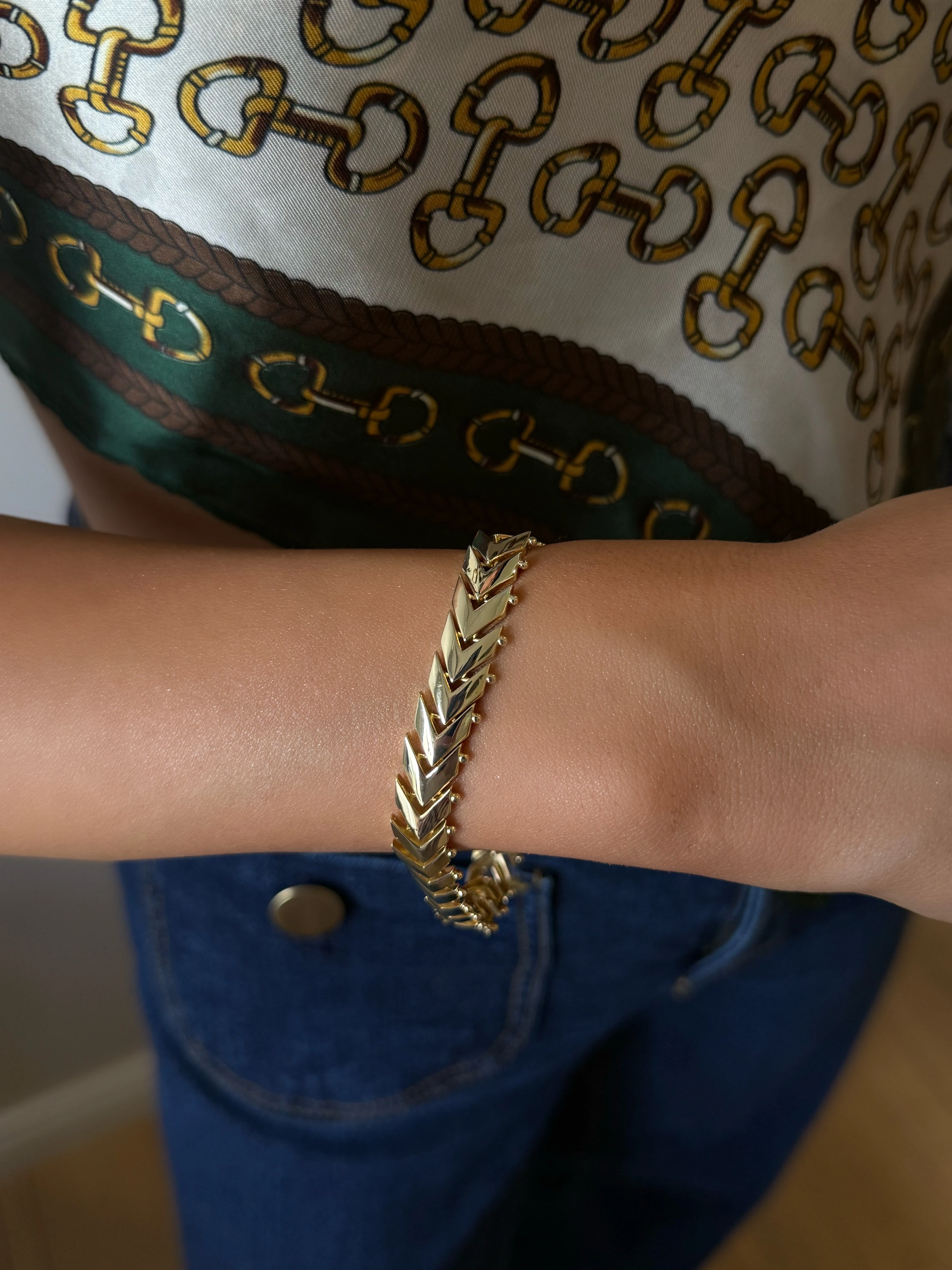 Chevron Model Bileklik 