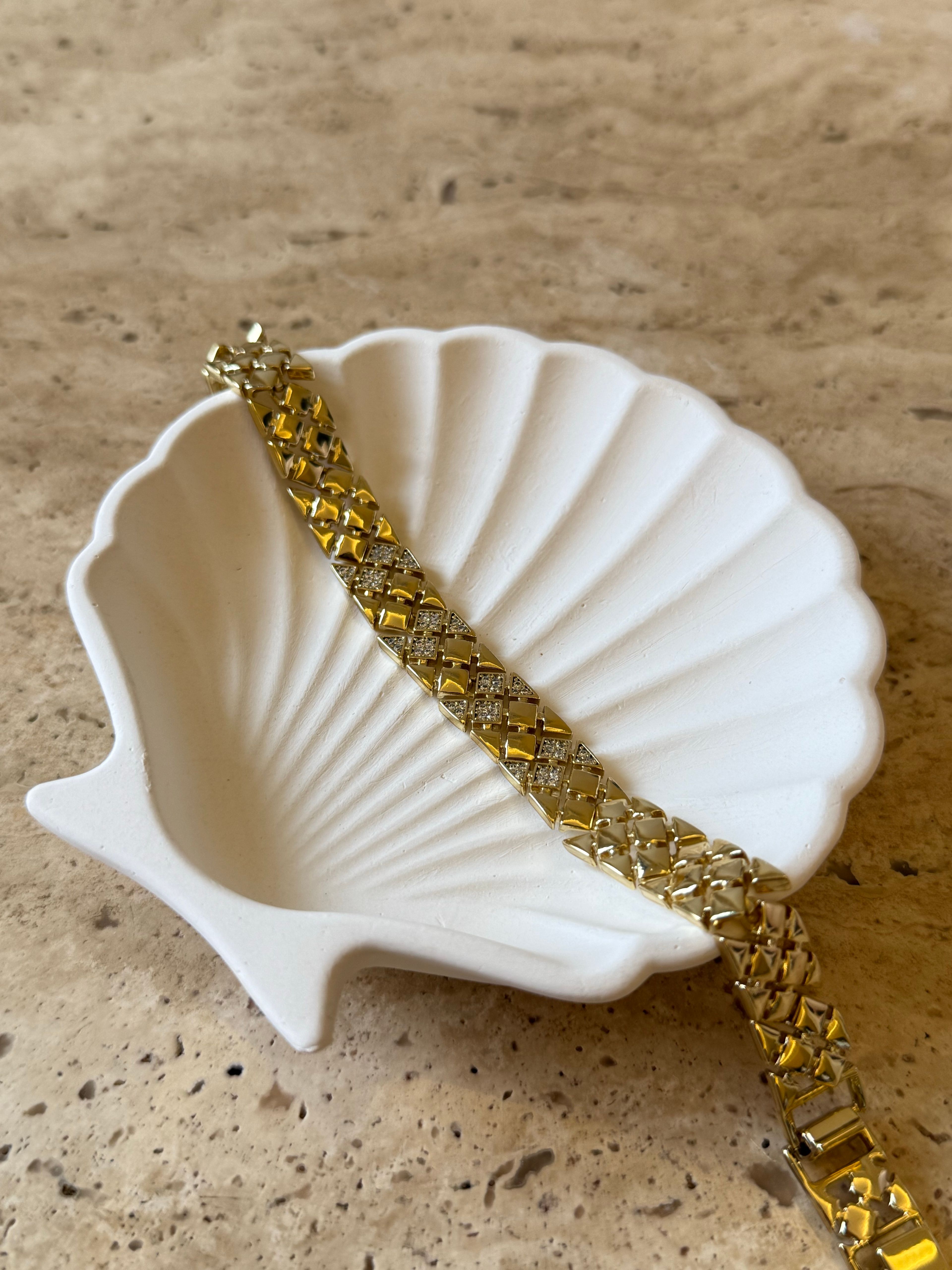 Baklava model bileklik