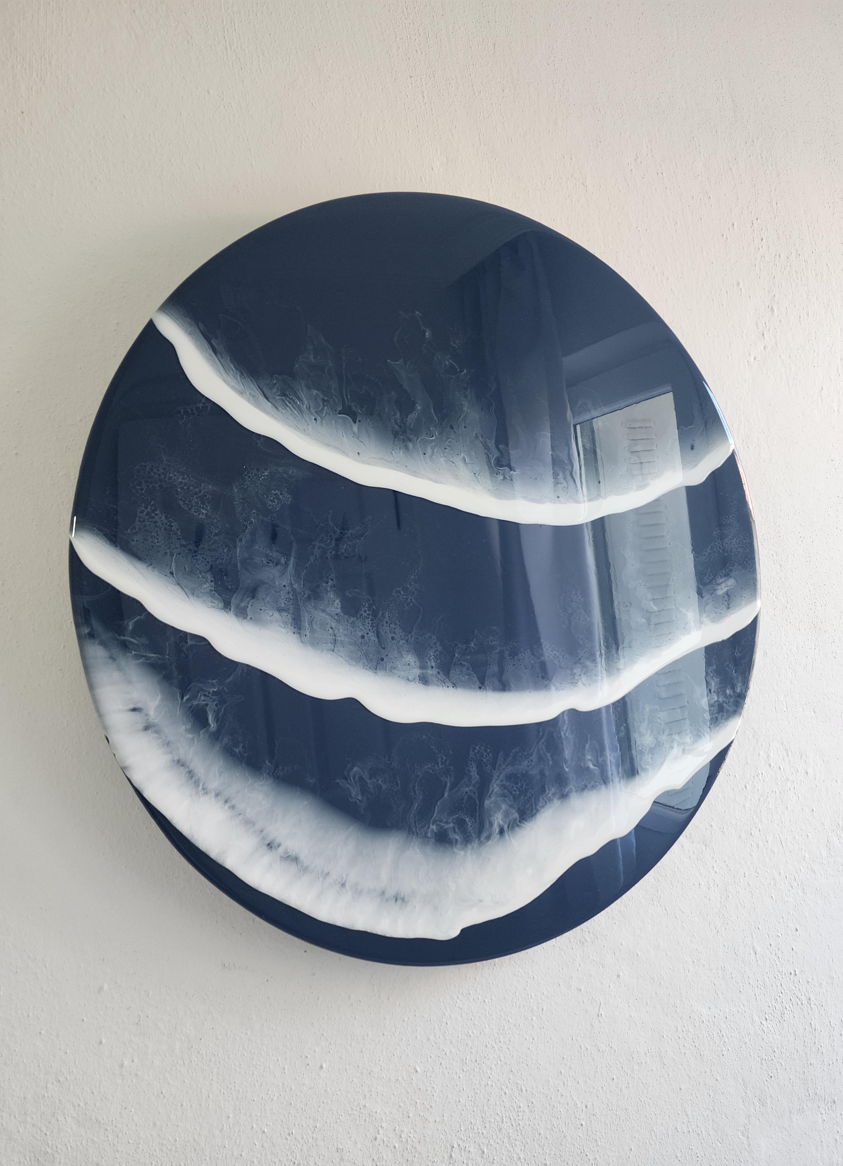 Large Ocean Wave Resin Coffee Table