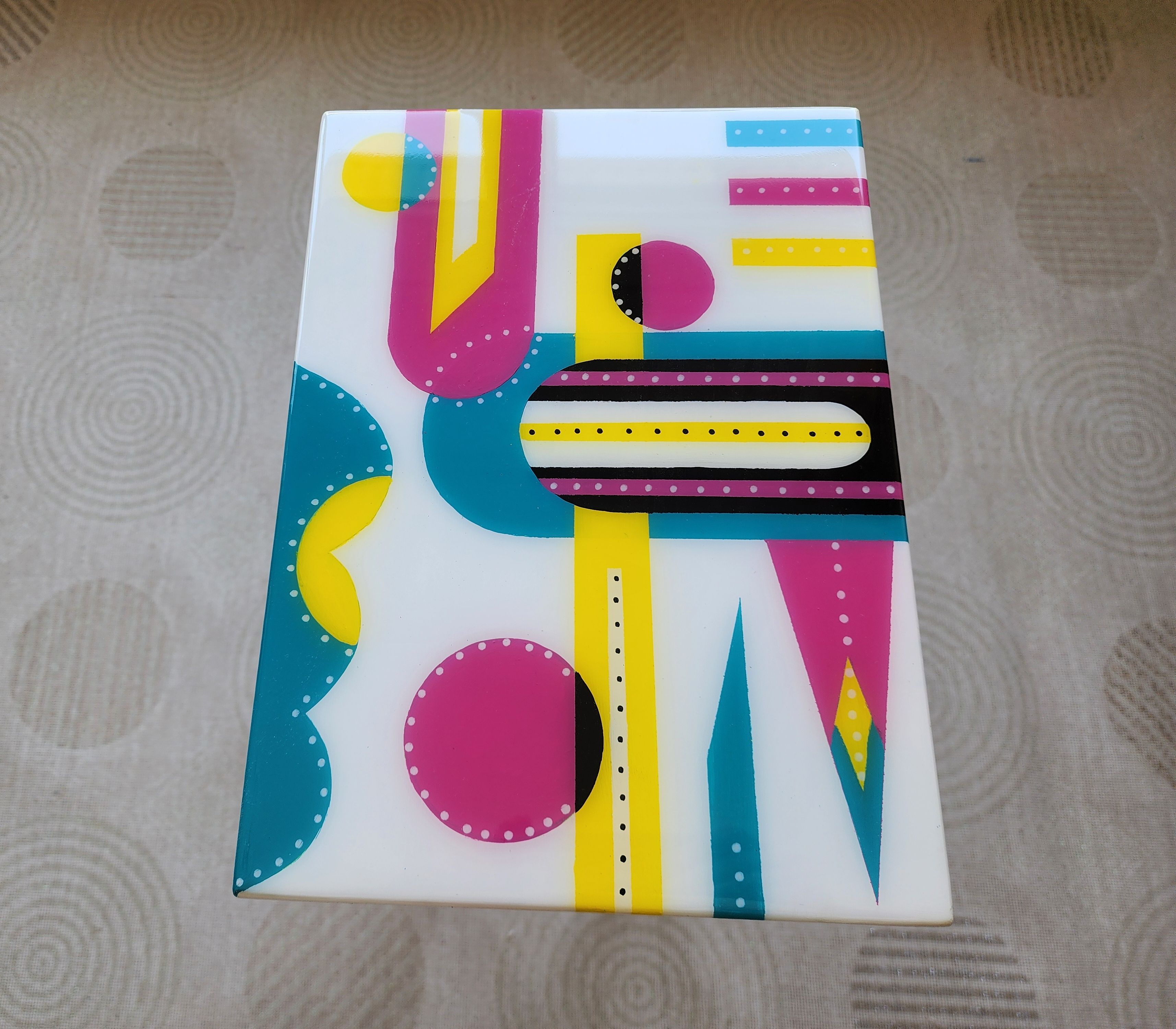 Colorful Cute Resin Side Coffee Table