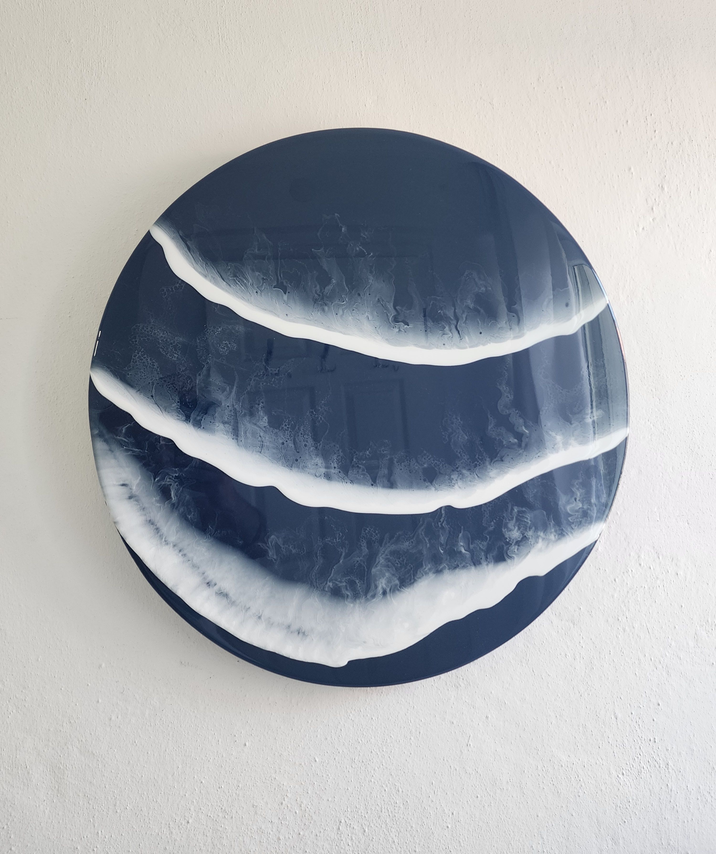 Large Ocean Wave Resin Coffee Table