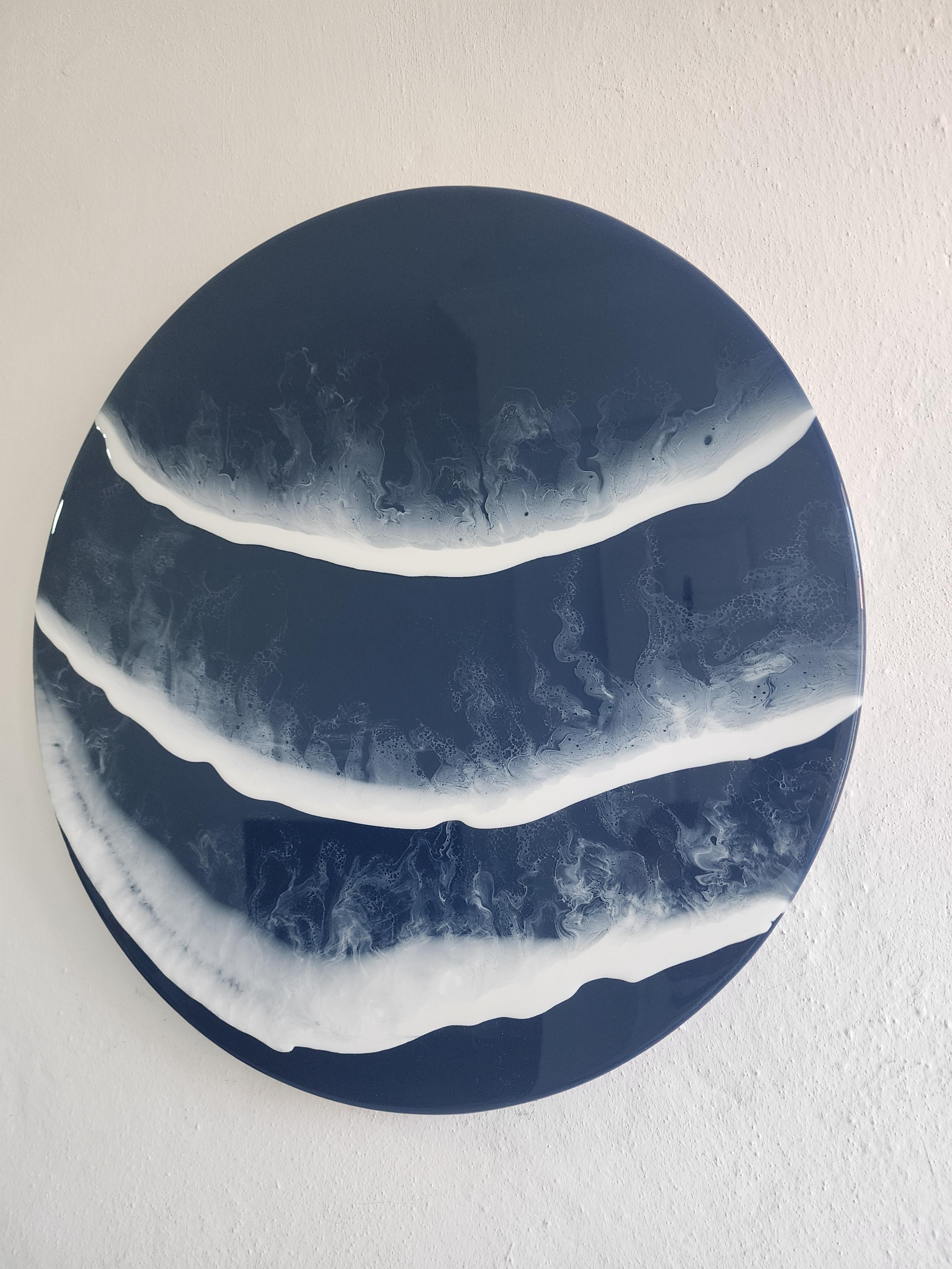 Large Ocean Wave Resin Coffee Table