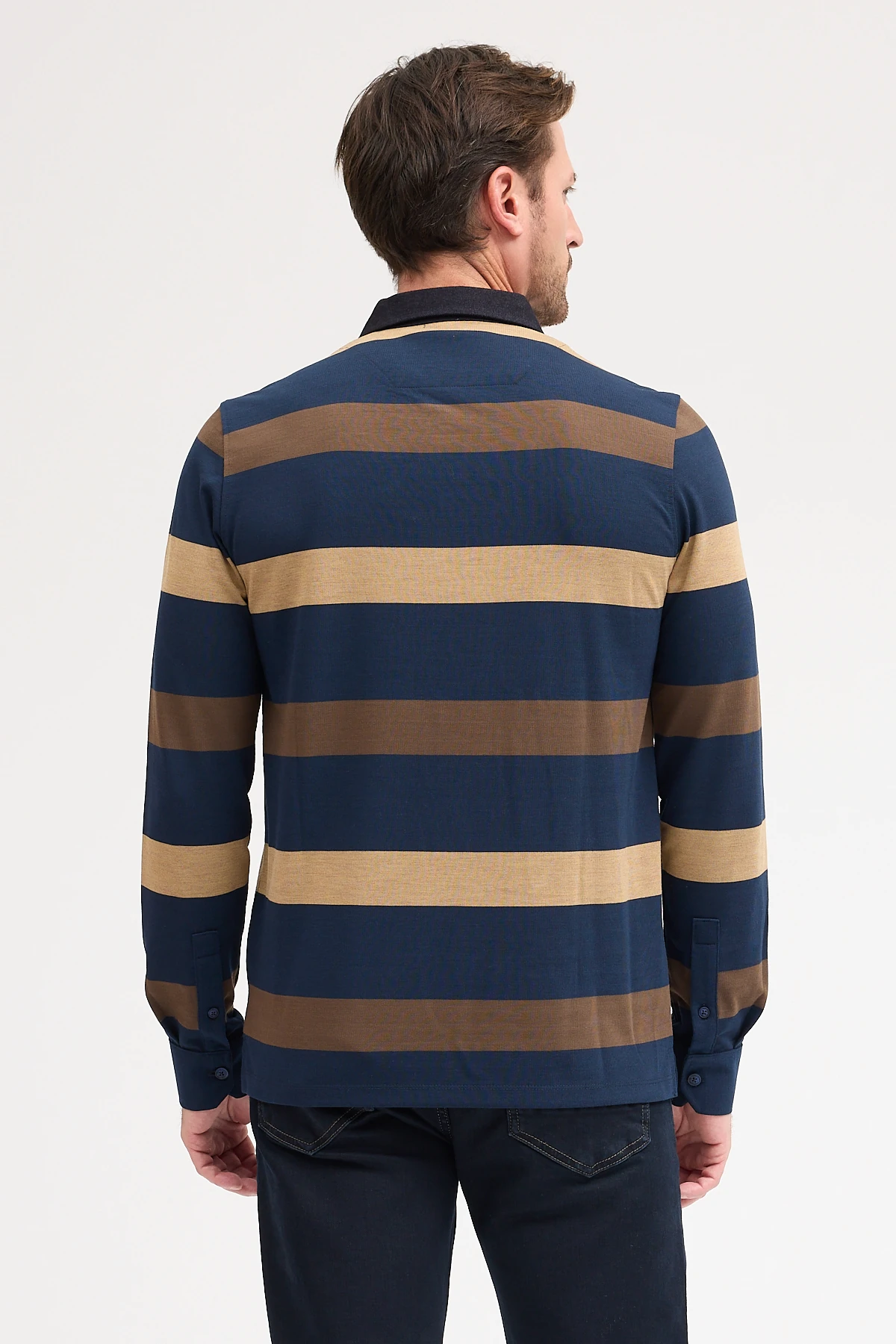 Erkek Polo Yaka Uzun Kol Sweatshirt