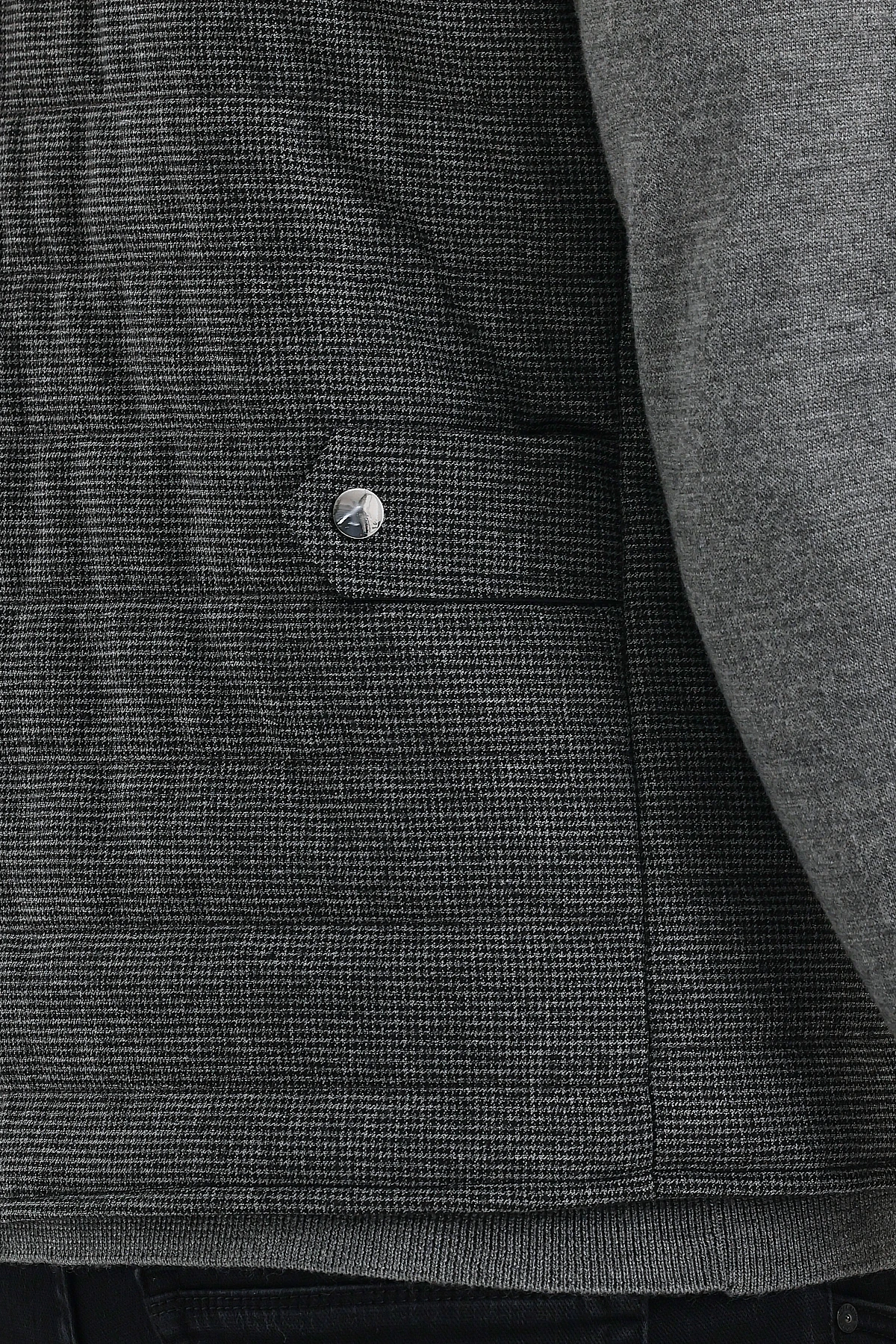 Erkek Dik Yaka Düğmeli Çift Taraflı Yelek