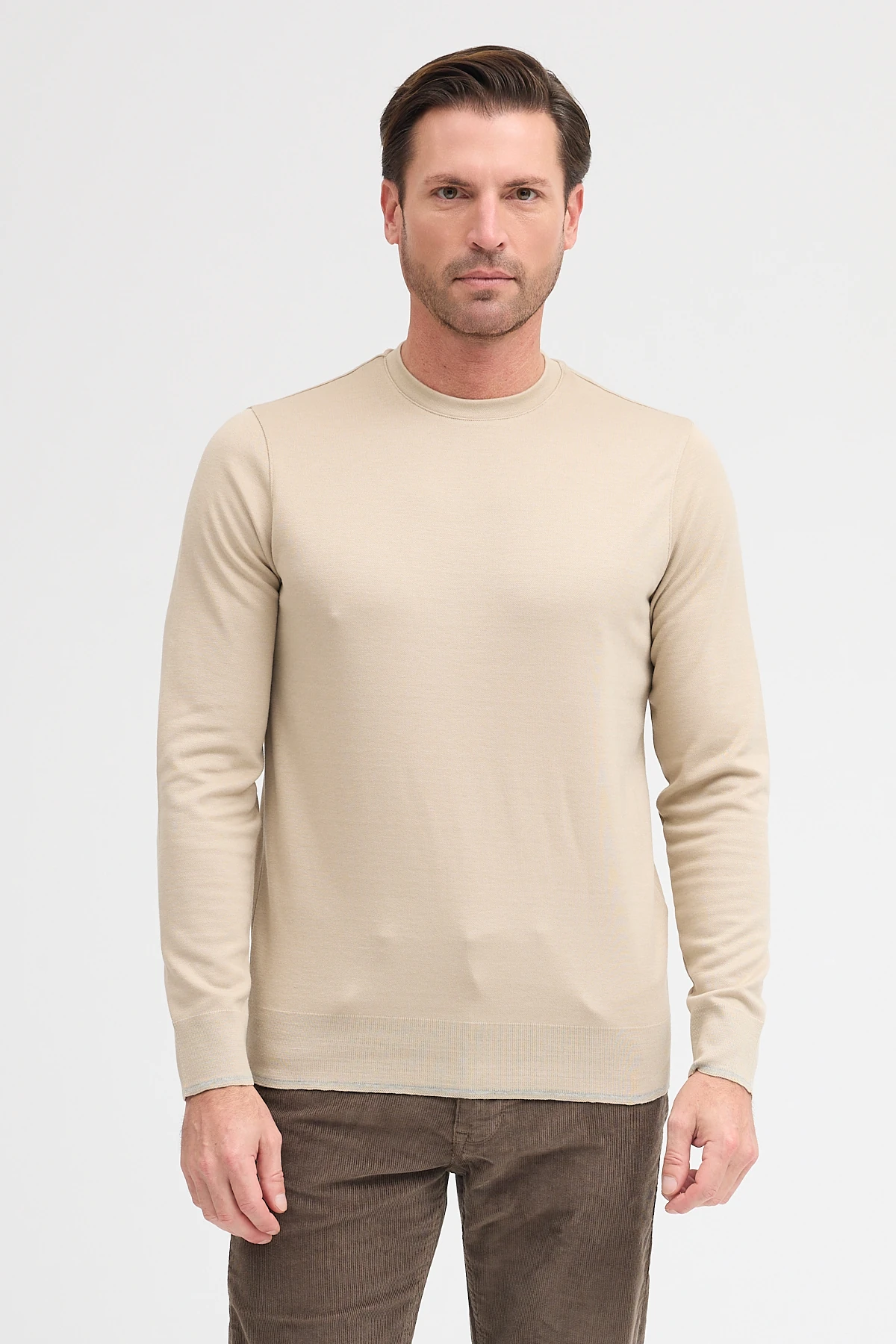 Erkek Bisiklet Yaka Uzun Kol Sweatshirt