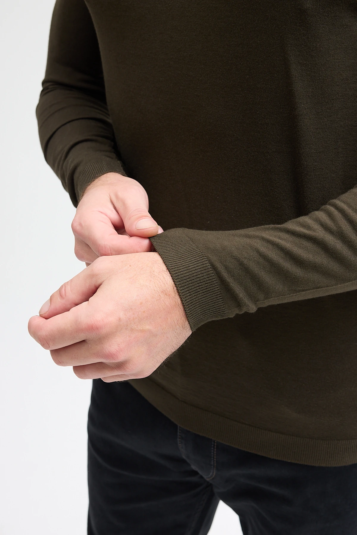 Erkek Bisiklet Yaka Uzun Kol Sweatshirt