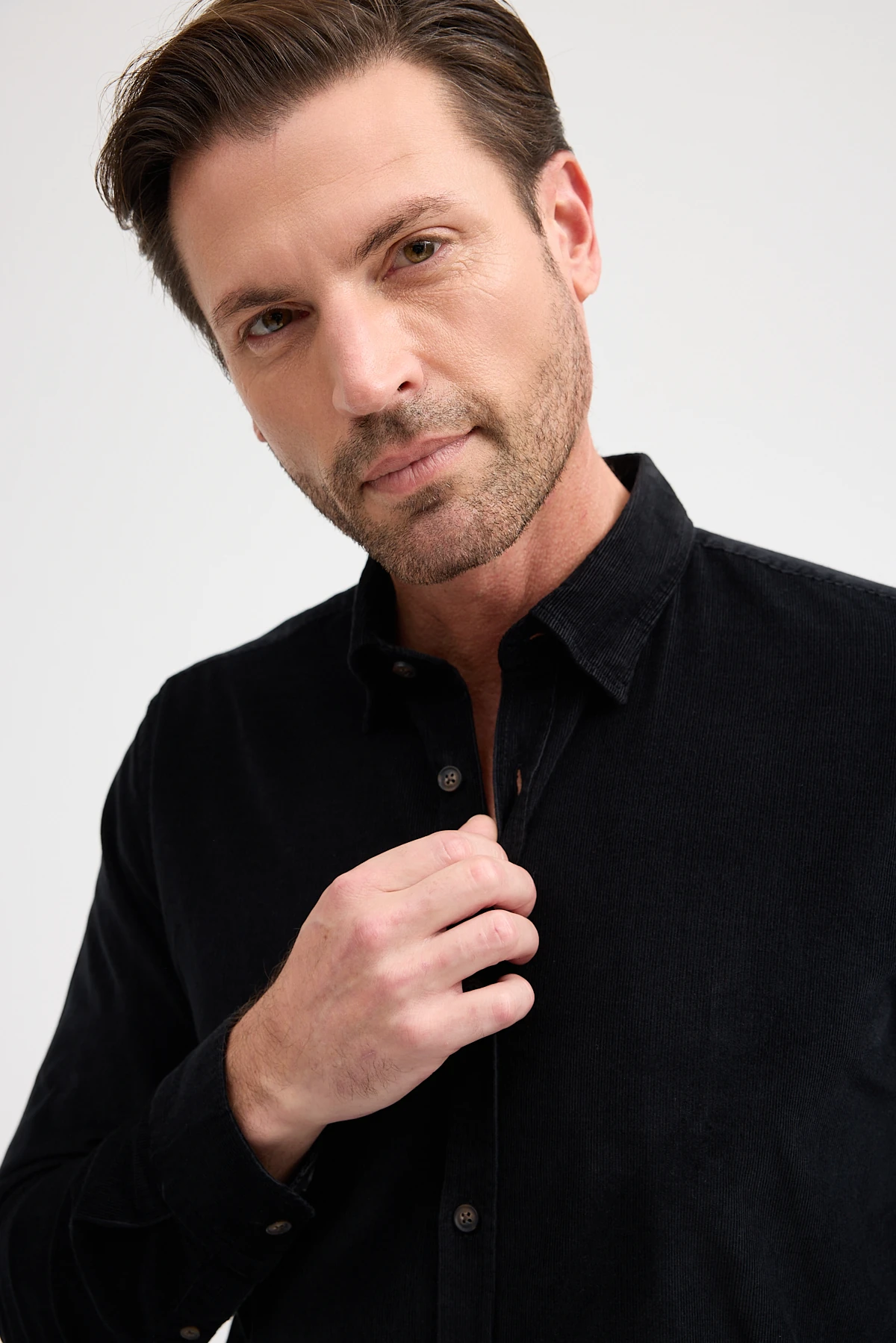 %100 Pamuk Kadife Gömlek