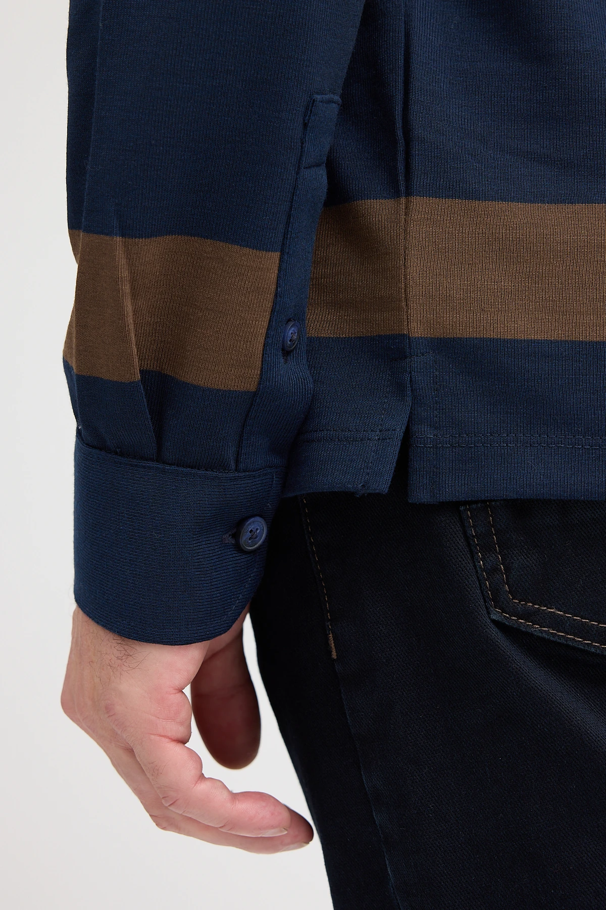 Erkek Polo Yaka Uzun Kol Sweatshirt