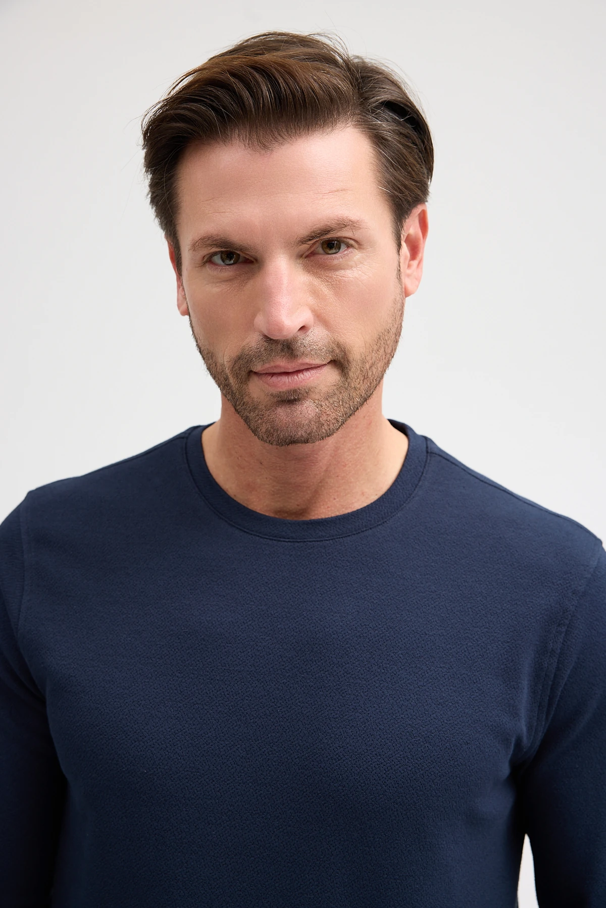 Erkek Bisiklet Yaka Uzun Kol Sweatshirt