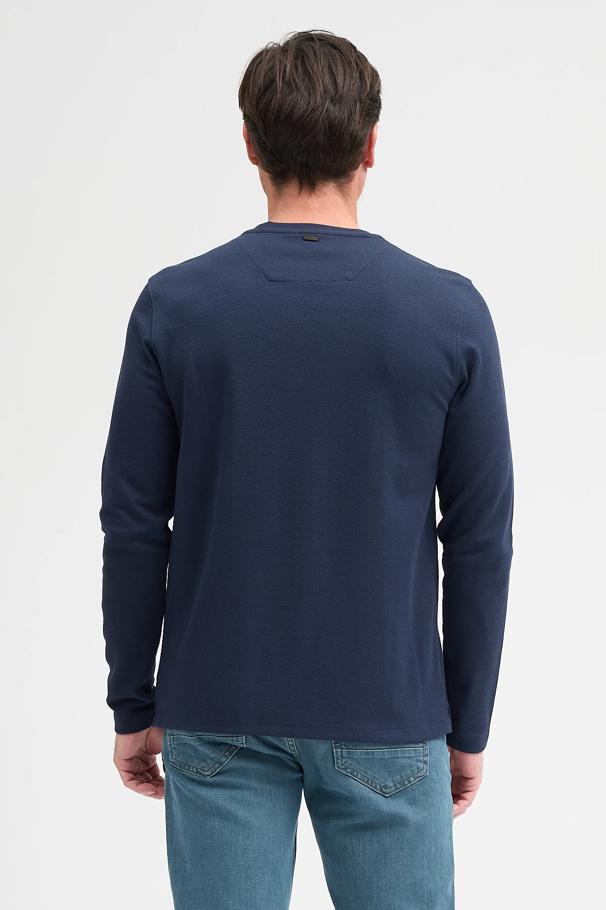 Erkek Bisiklet Yaka Uzun Kol Sweatshirt