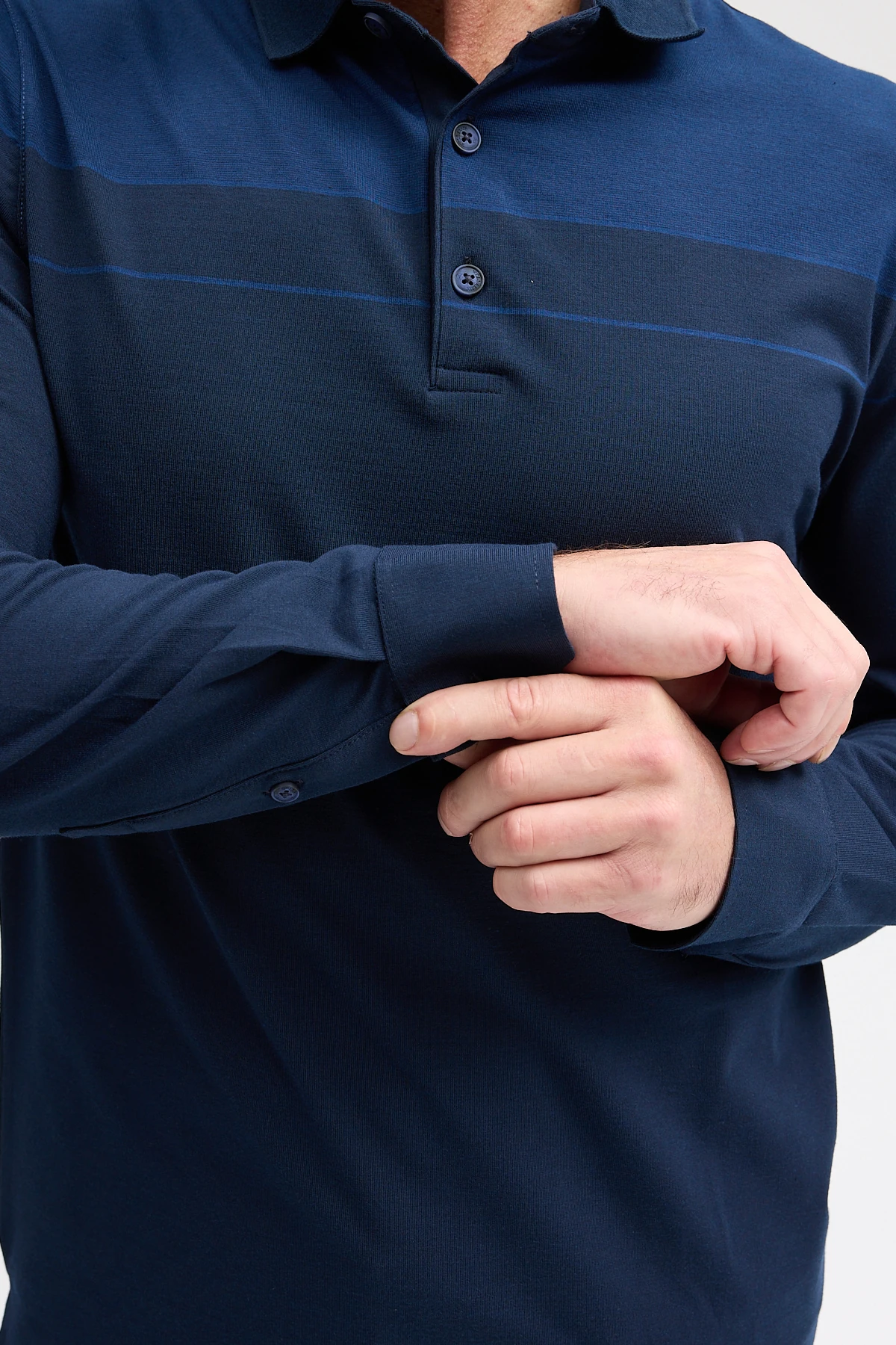 Erkek Polo Yaka Uzun Kol Sweatshirt