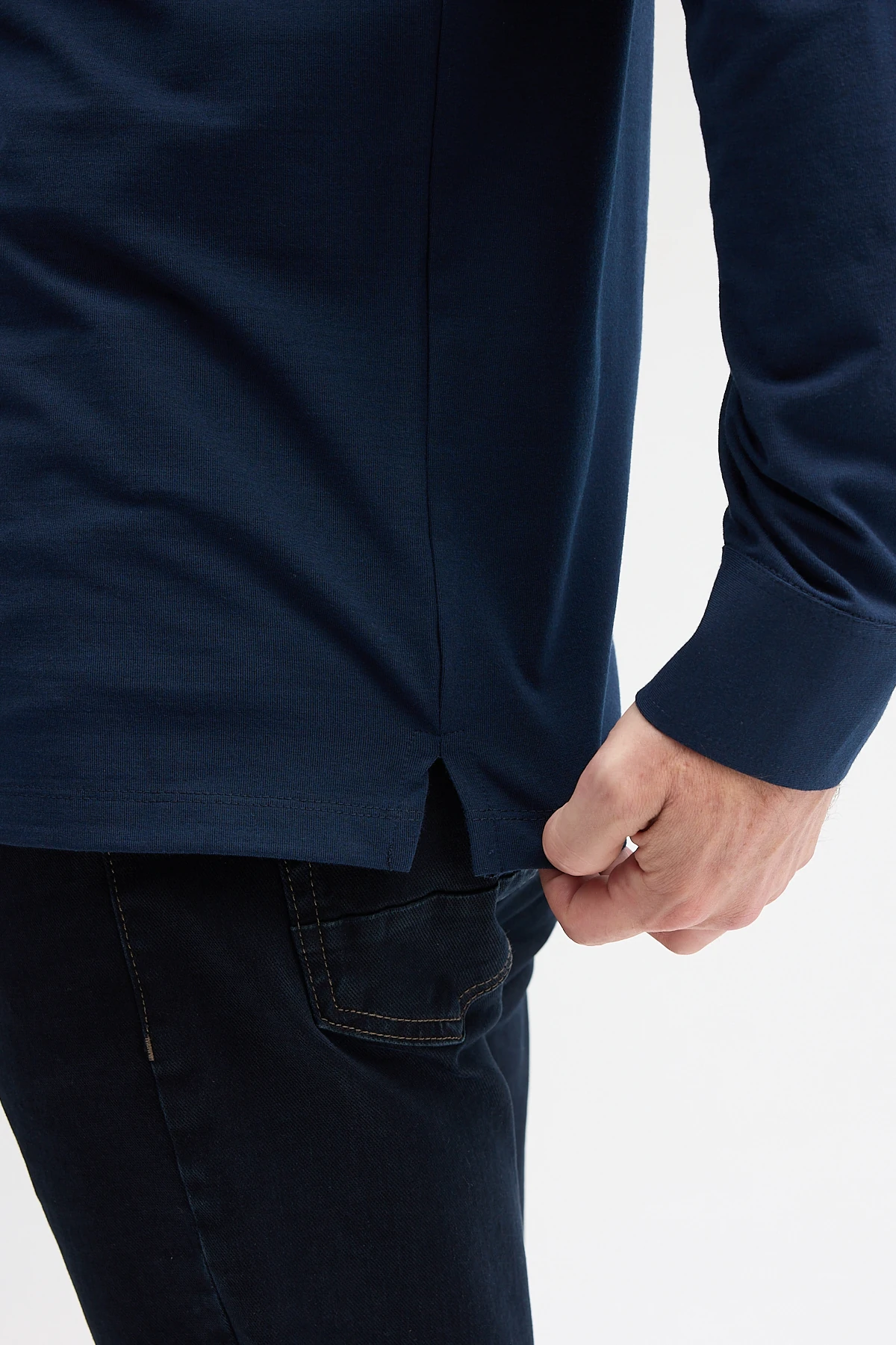 Erkek Polo Yaka Uzun Kol Sweatshirt