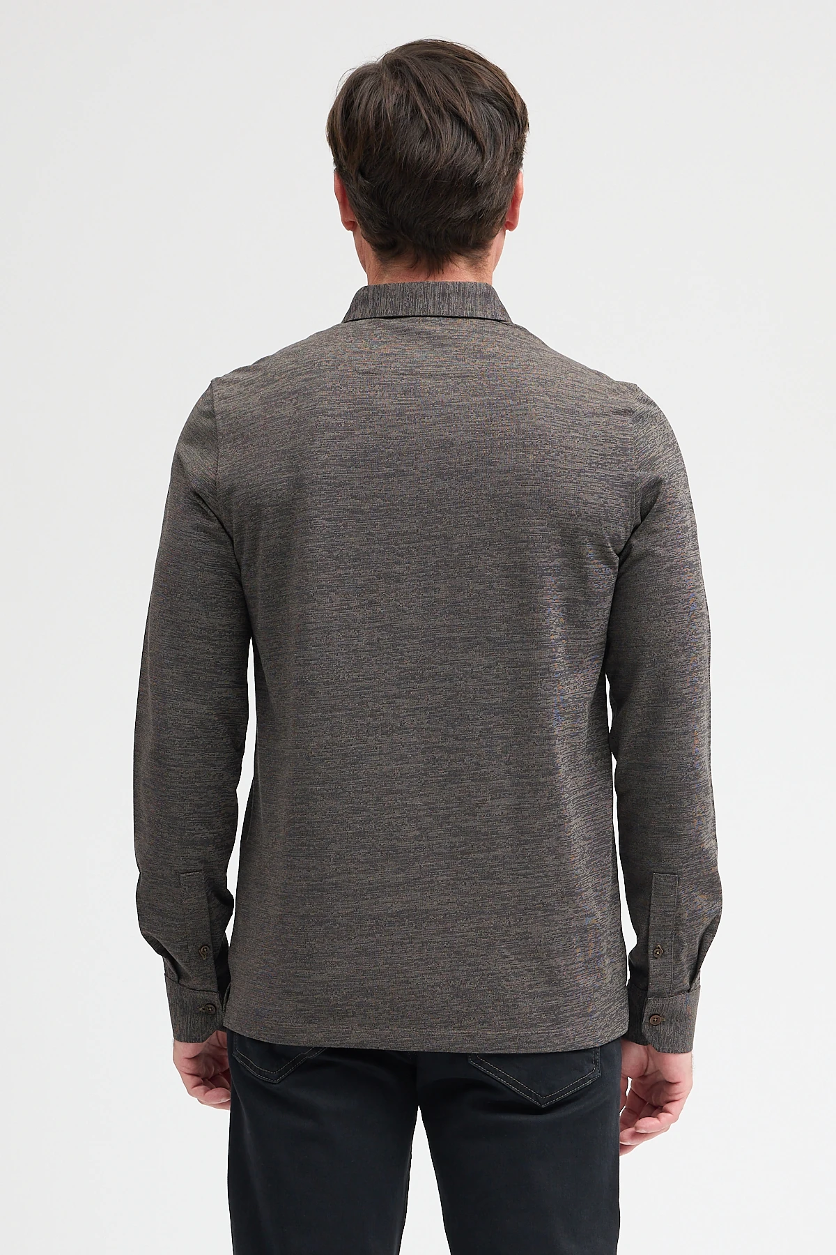 Polo Yaka Uzun Kol Sweatshirt